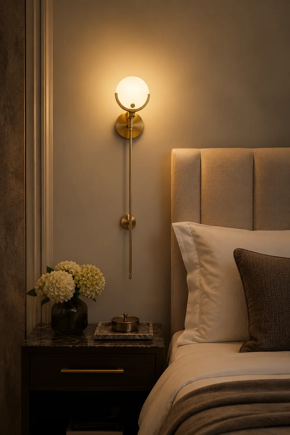 Ava Brass Wall Lamp - Lumpaz