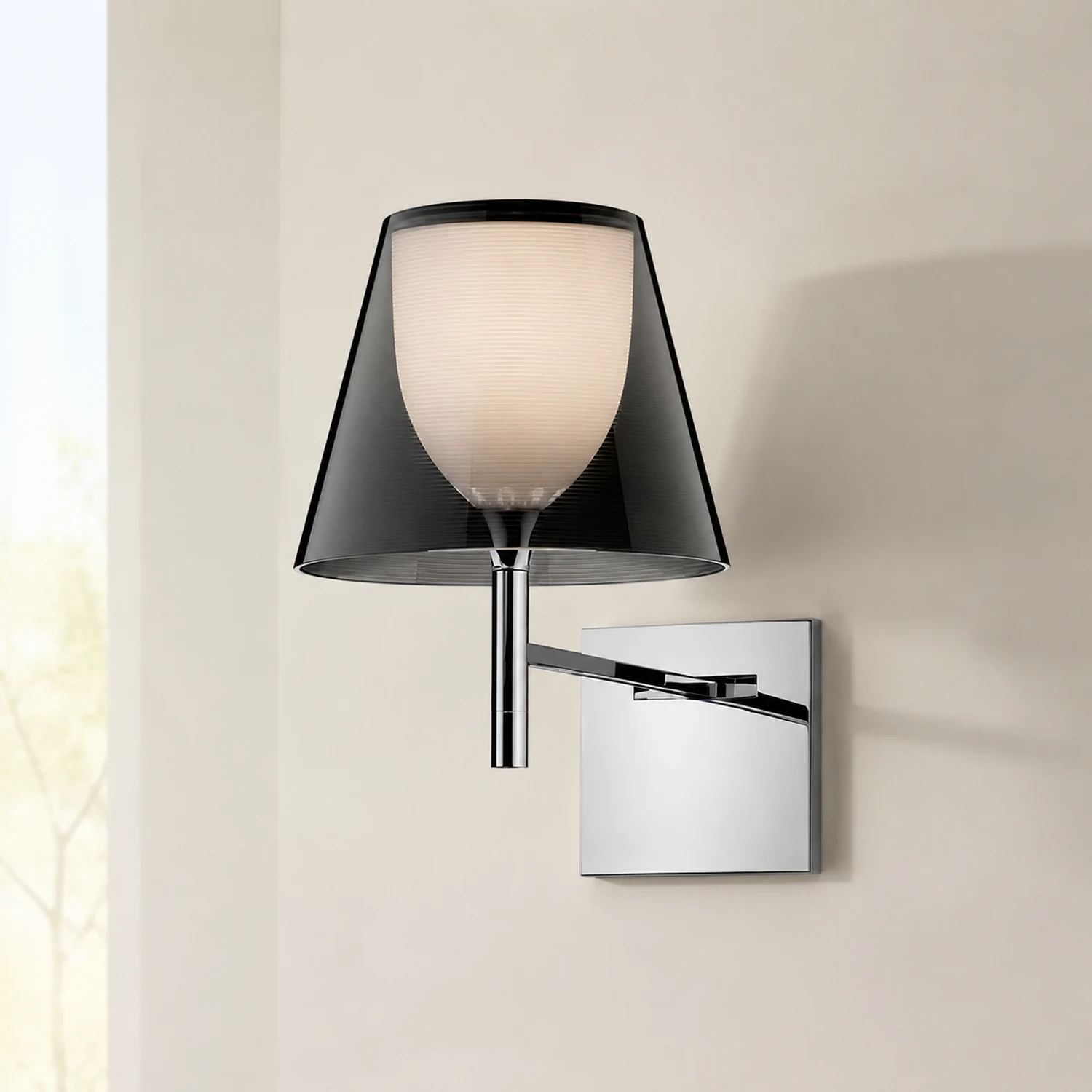 Chrome Prism Wall Lamp - Lumpaz