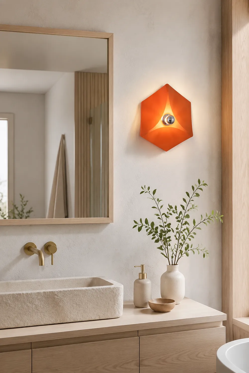 Pentagon Combination Wall Lamp - Lumpaz