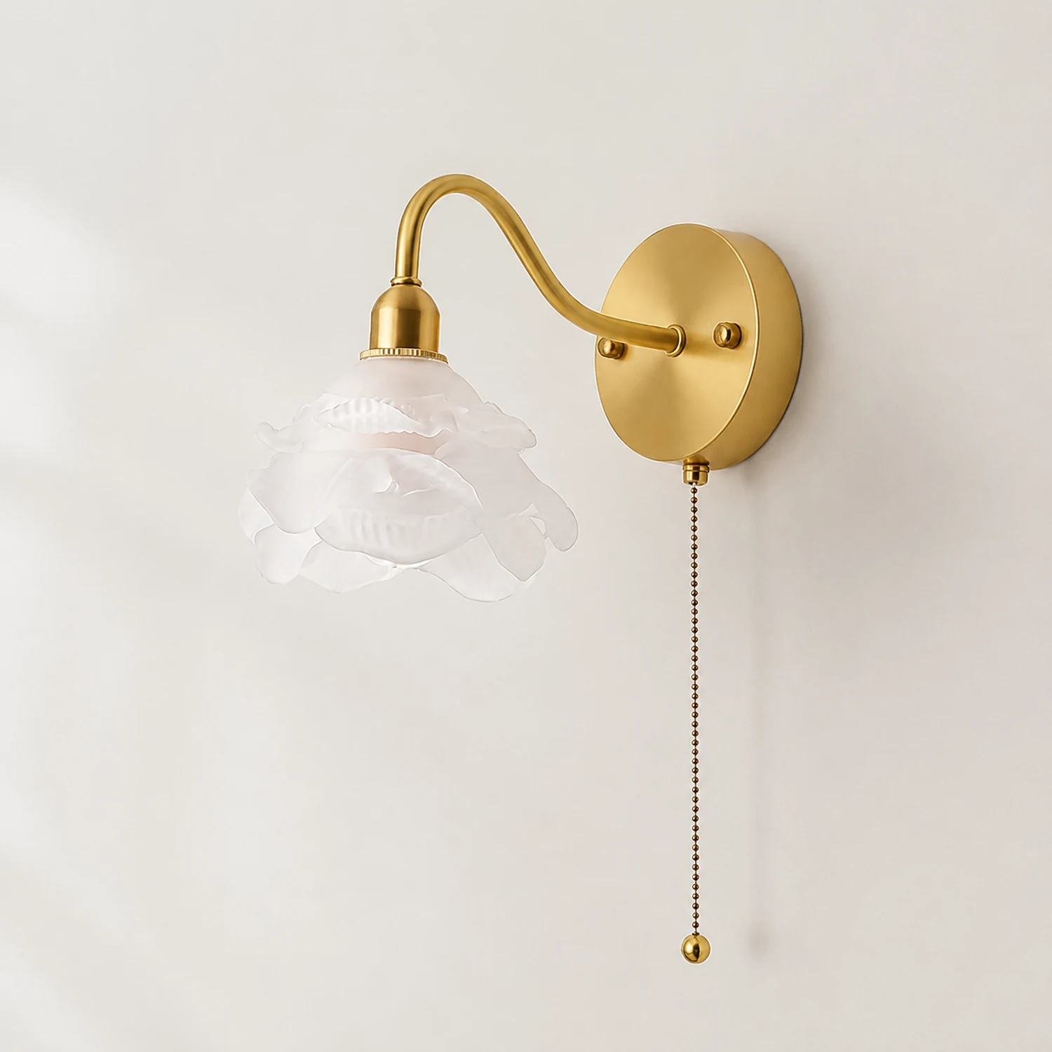 Rose Brass Wall Light - Lumpaz