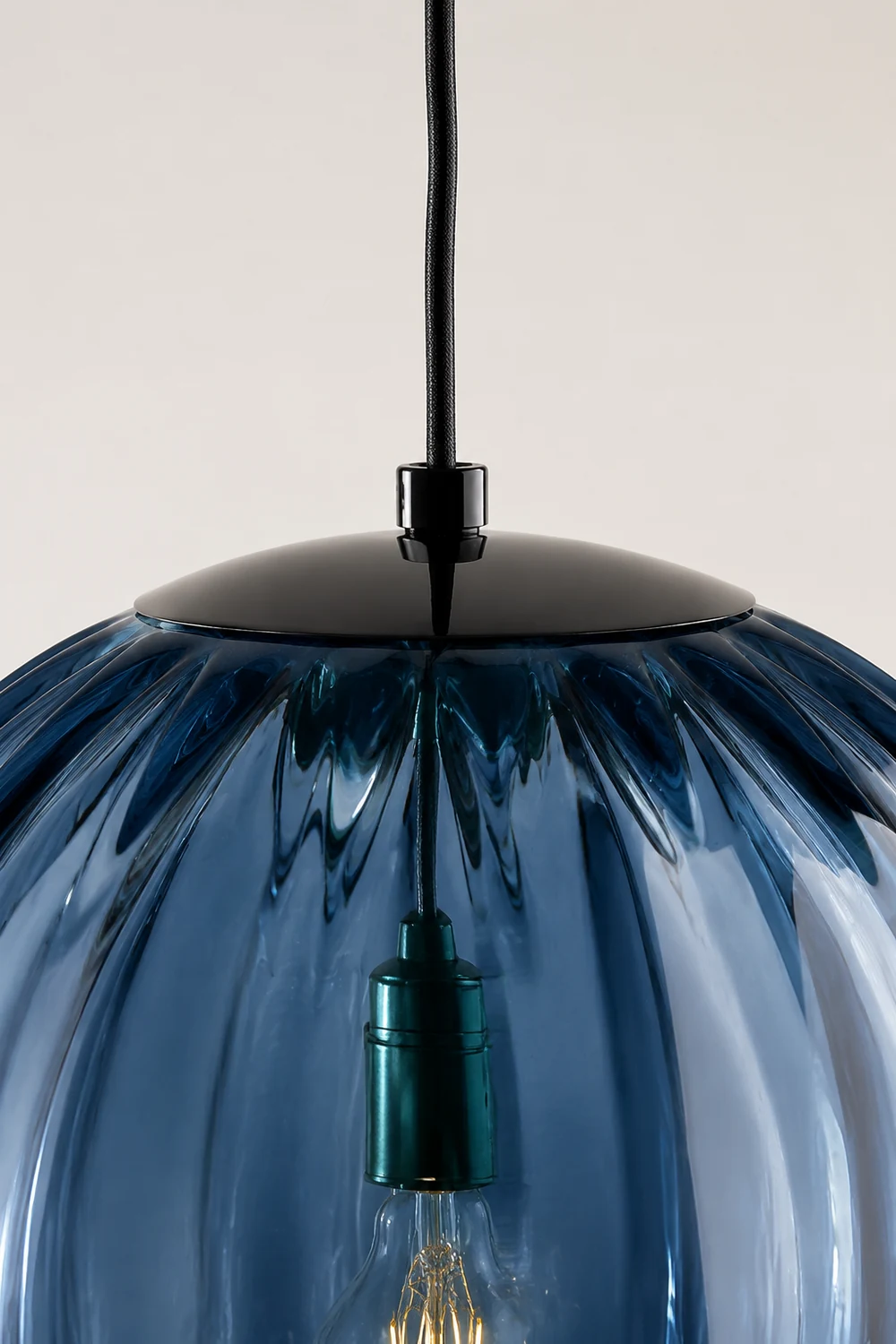 Modern Simple Round Glass Pendant Light - Lumpaz