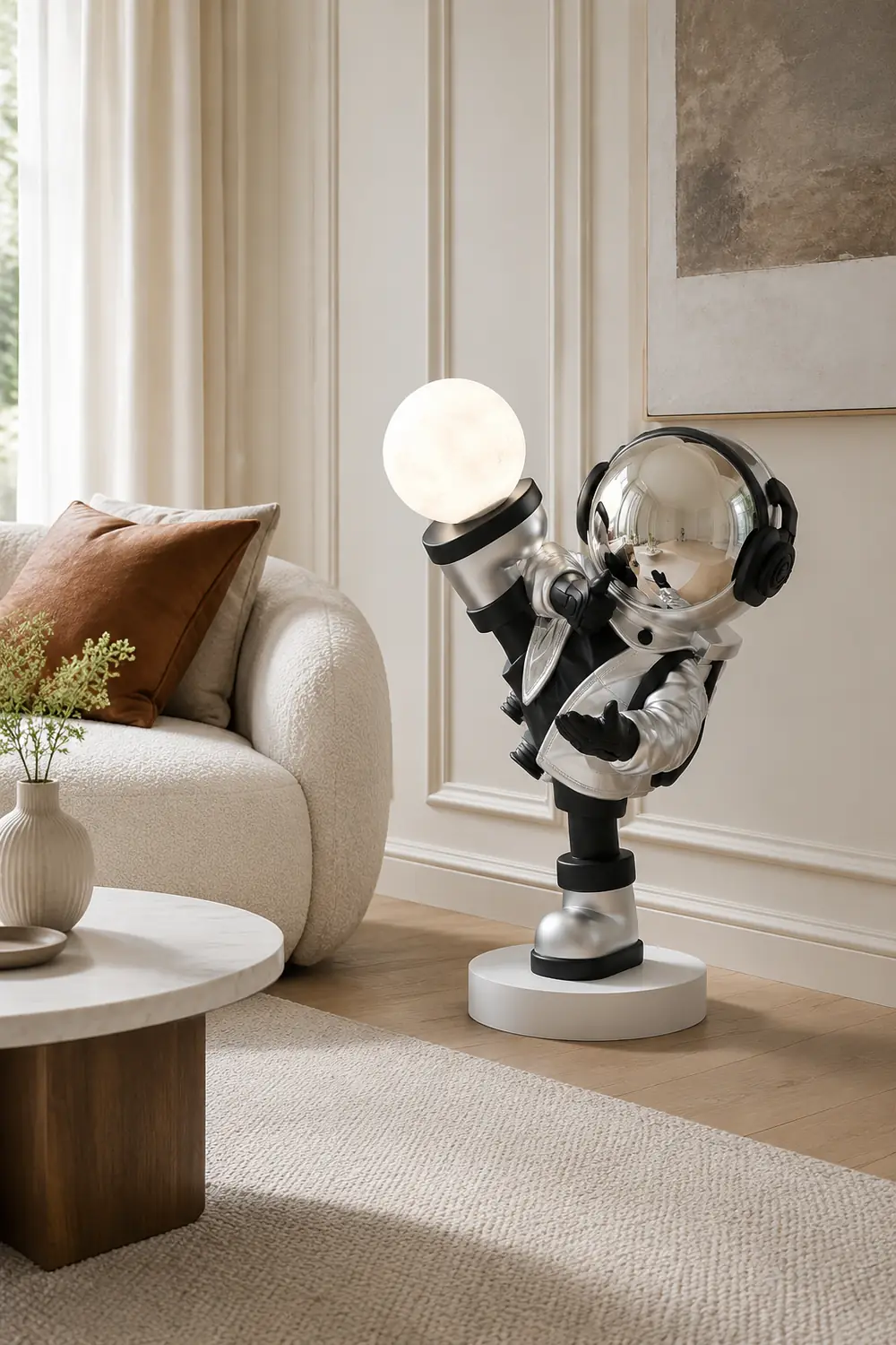 Effort Astronaut Built-in Battery Floor Lamp - Lumpaz