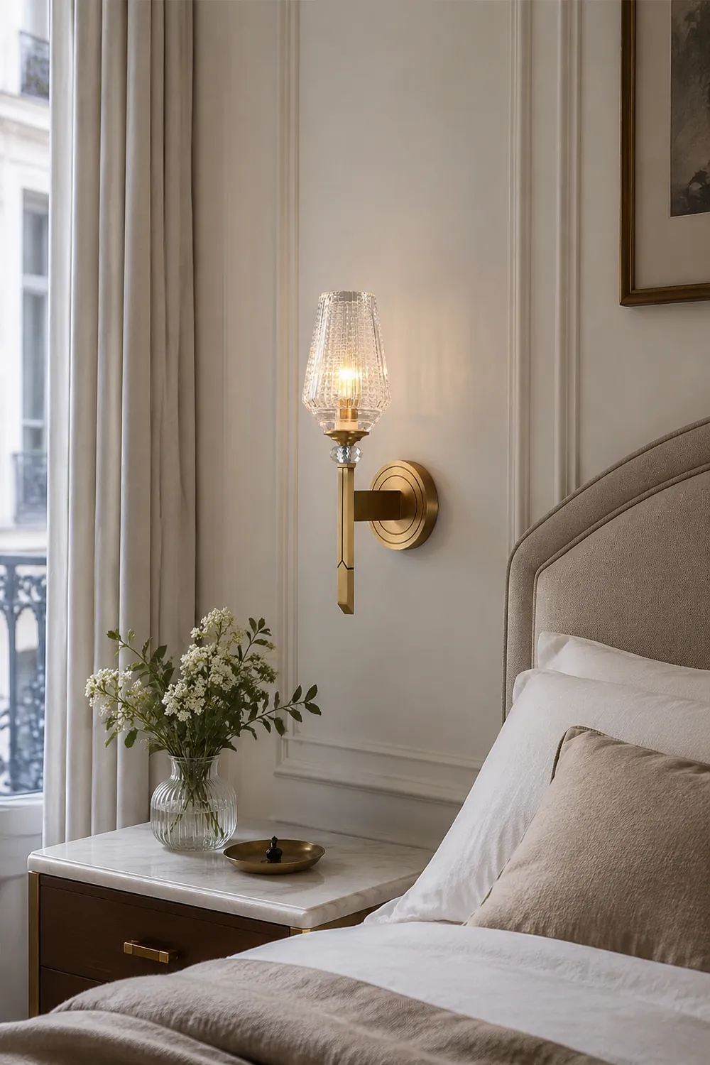 Devora Brass Wall Lamp - Lumpaz