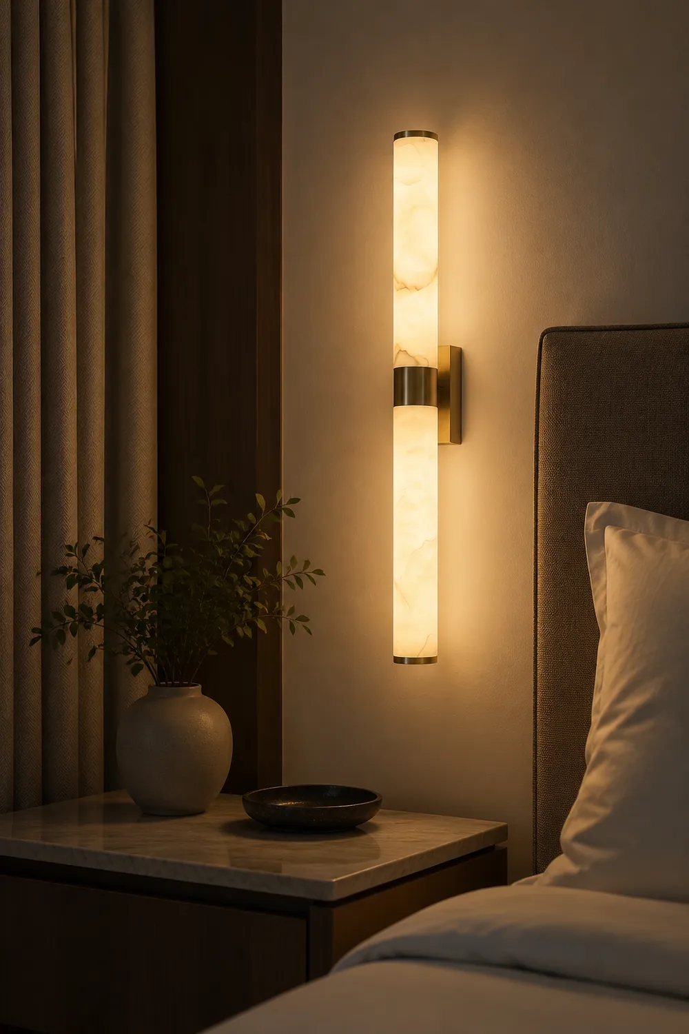 Line Alabaster Wall Light - Lumpaz