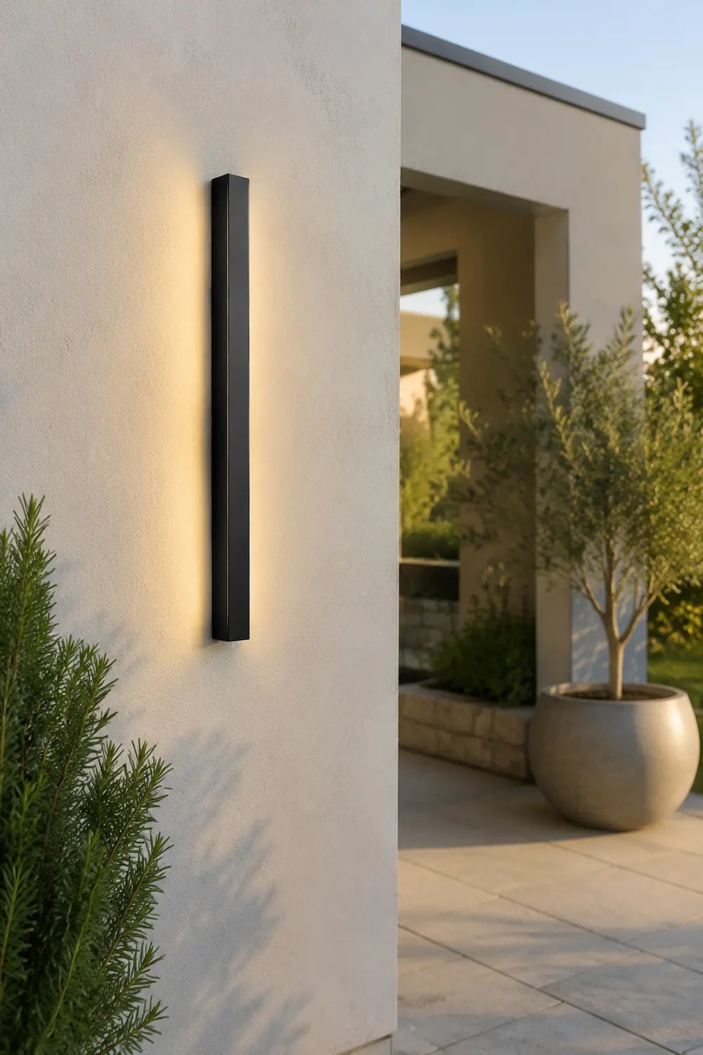 Long Strip Outdoor Sconce Solar Power - Lumpaz