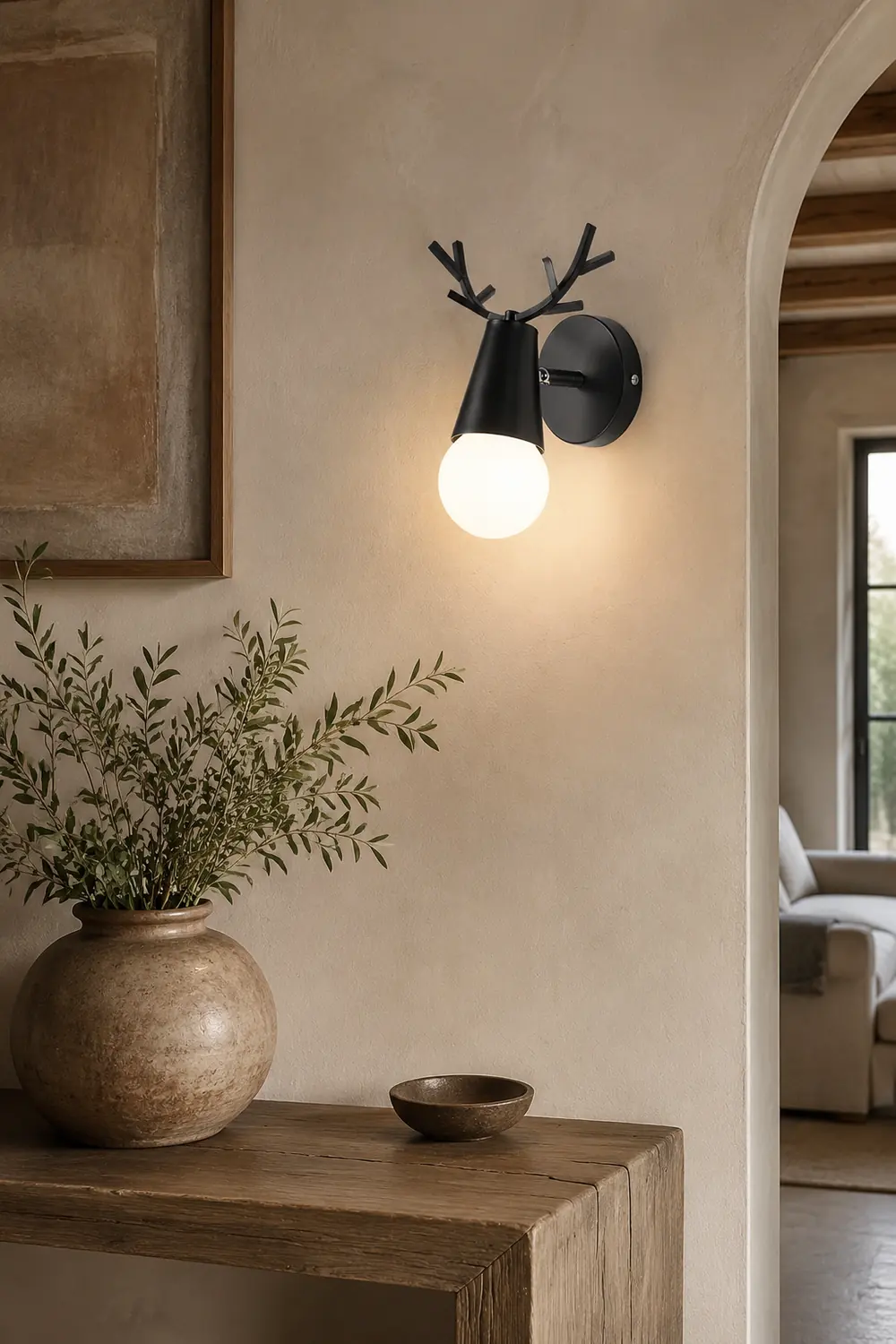 Yeknu Antler Wall Lamp - Lumpaz