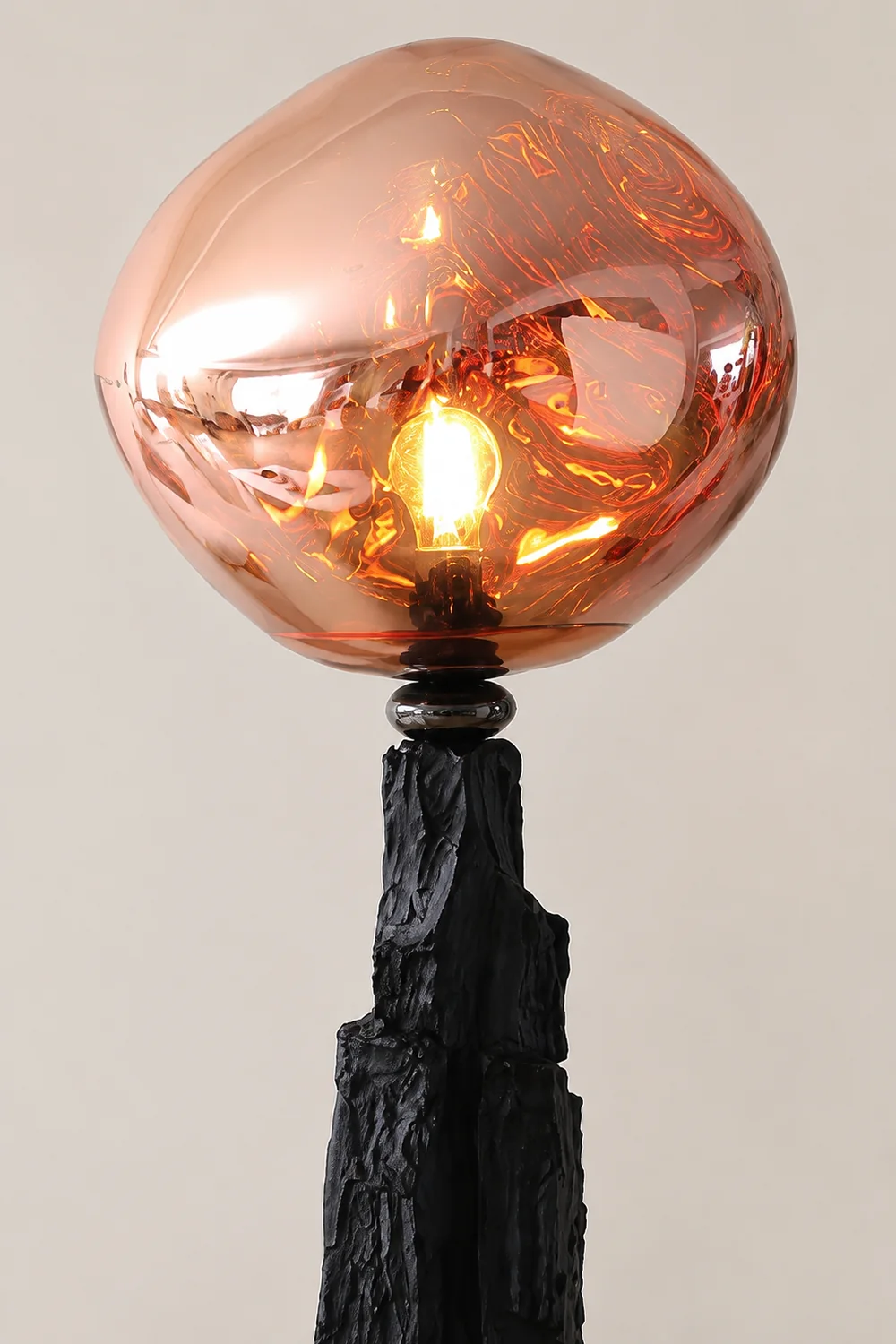 Charcoal Lava Floor Lamp - Lumpaz