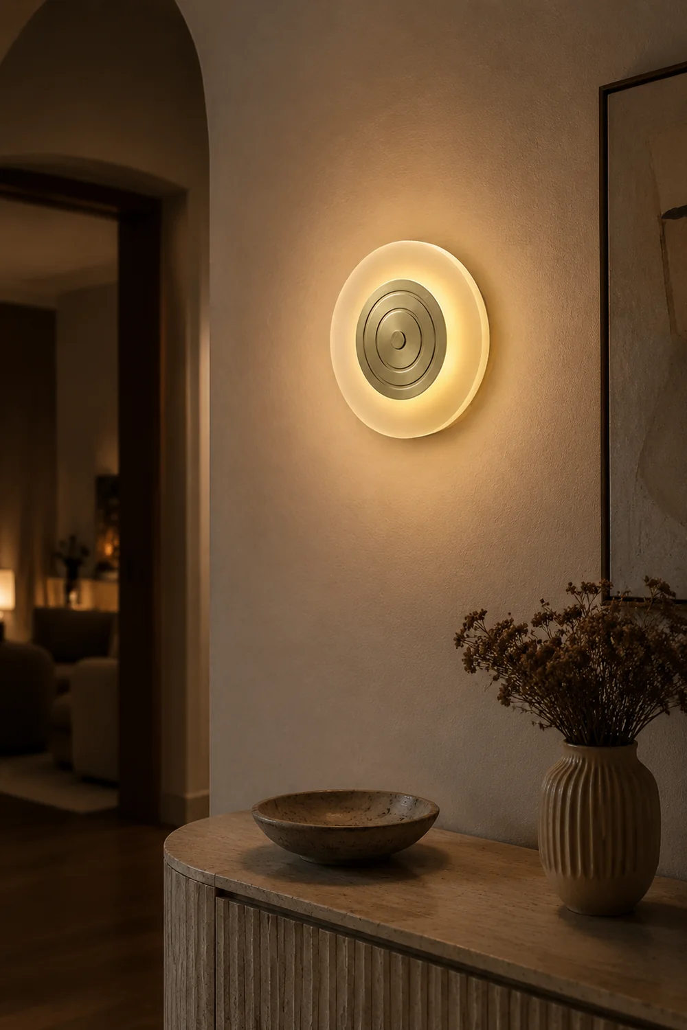 Round Moon Wall Lamp - Lumpaz