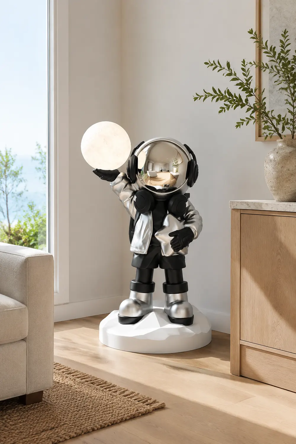 Apollo Astronaut Built-in Battery Floor Lamp - Lumpaz