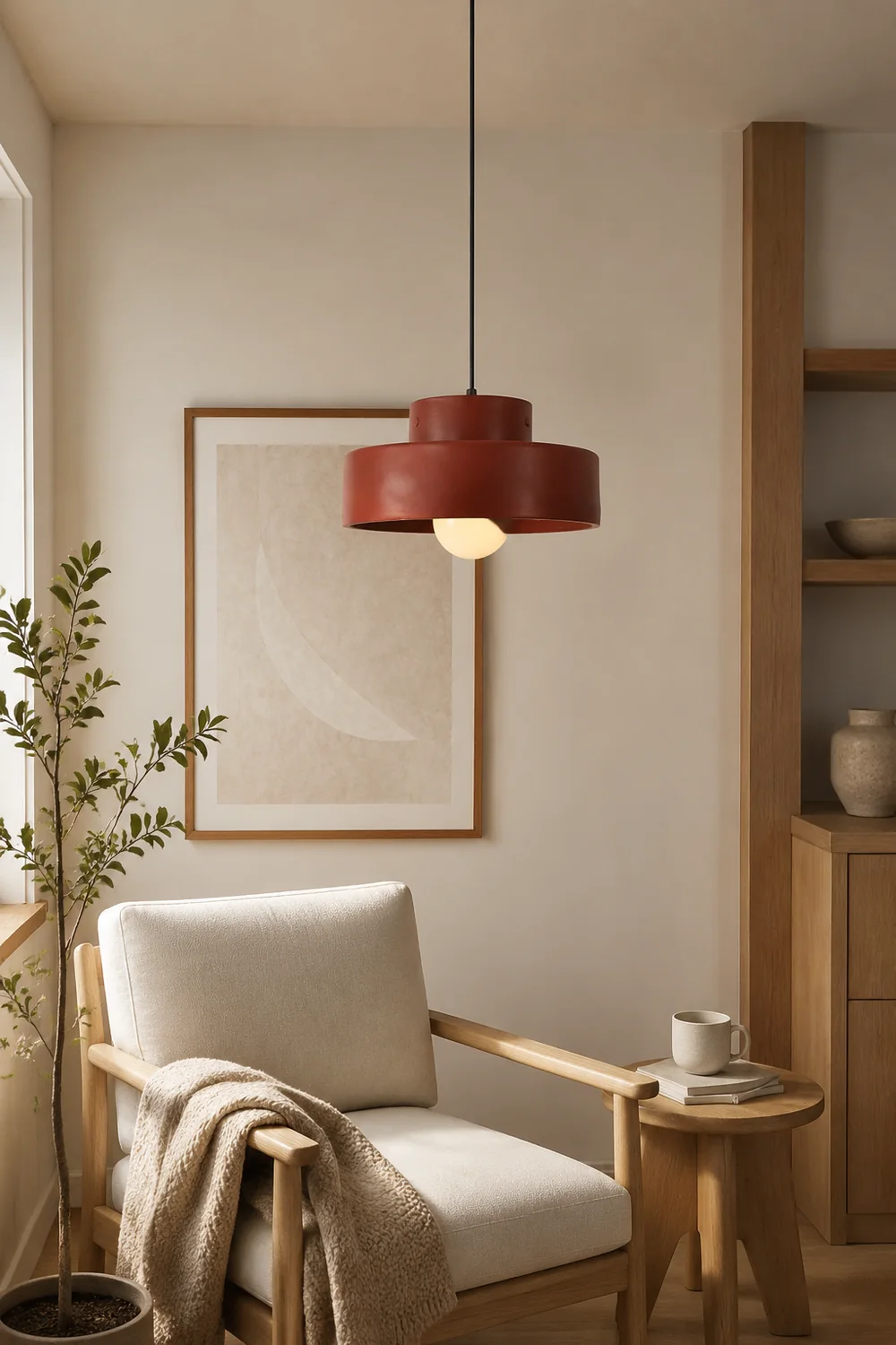 Nordic Geometric Cylindrical Pendant Lighting - Lumpaz