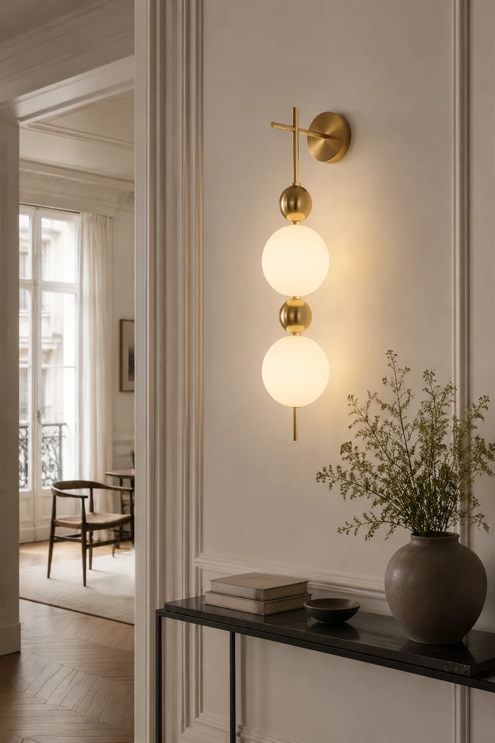 Candied Haws String Brass Wall Lamp - Lumpaz