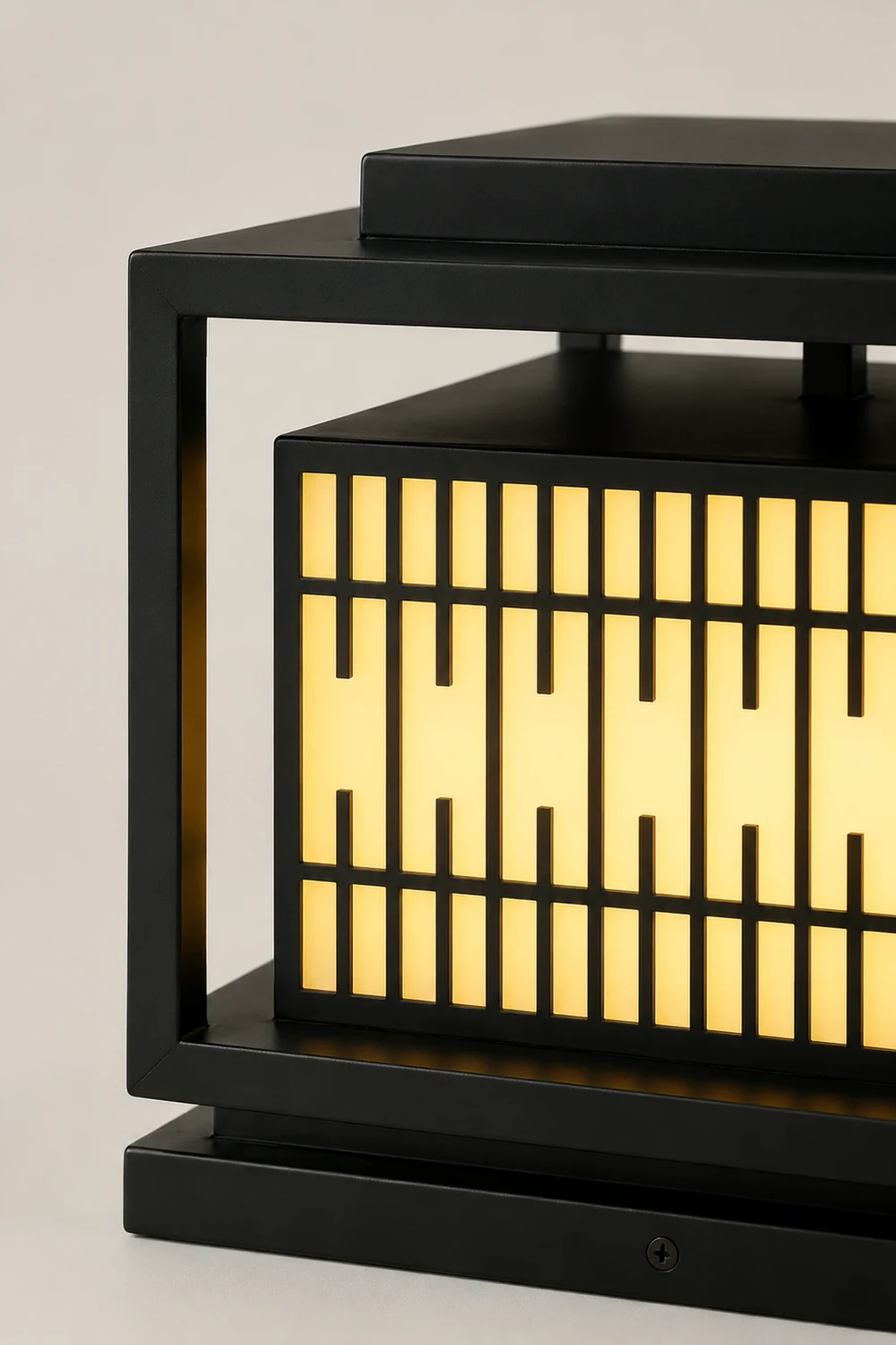 Window Grille Outdoor Post Light - Lumpaz