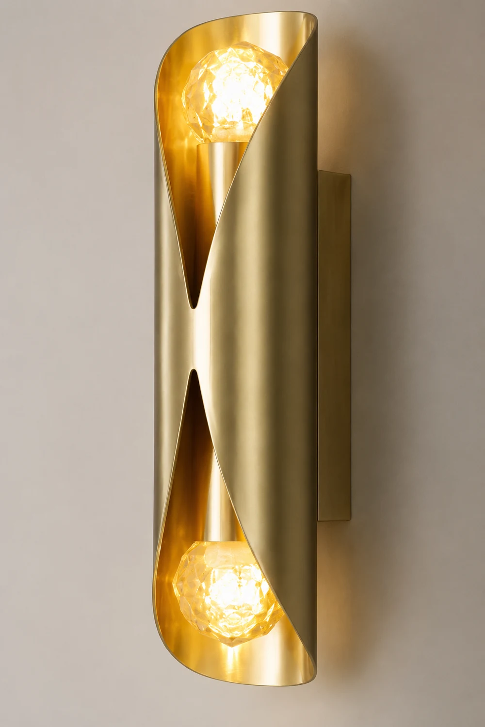 Diamonds Brass Wall Lamp - Lumpaz