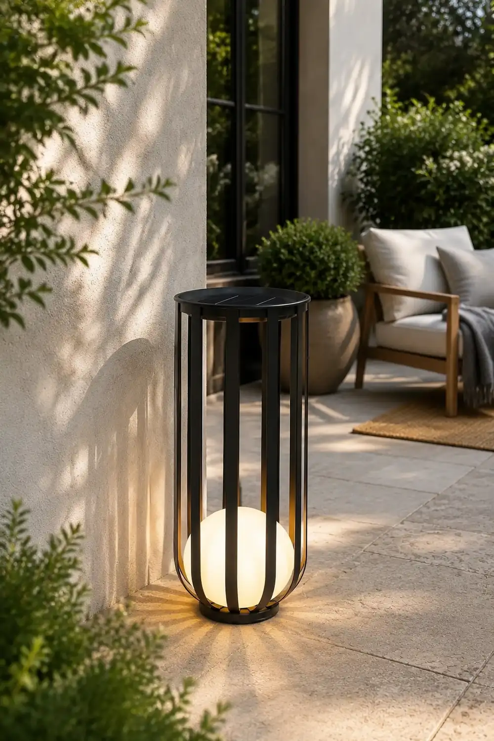 Bols Outdoor Garden Lamp with Solar Panel - Lumpaz
