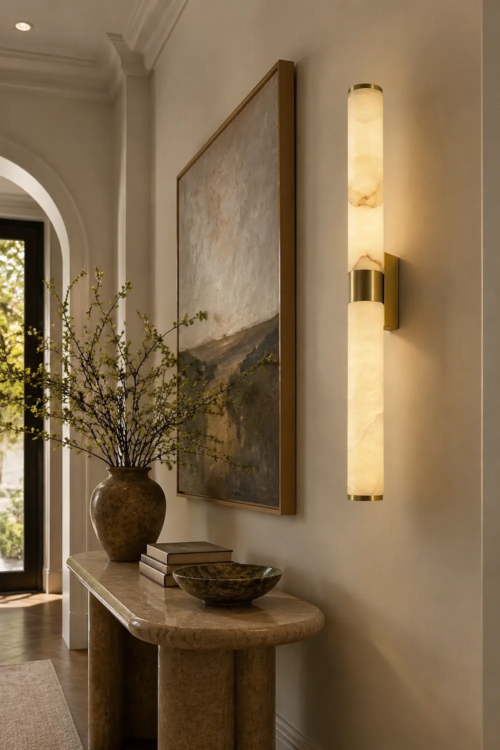 Line Alabaster Wall Light - Lumpaz