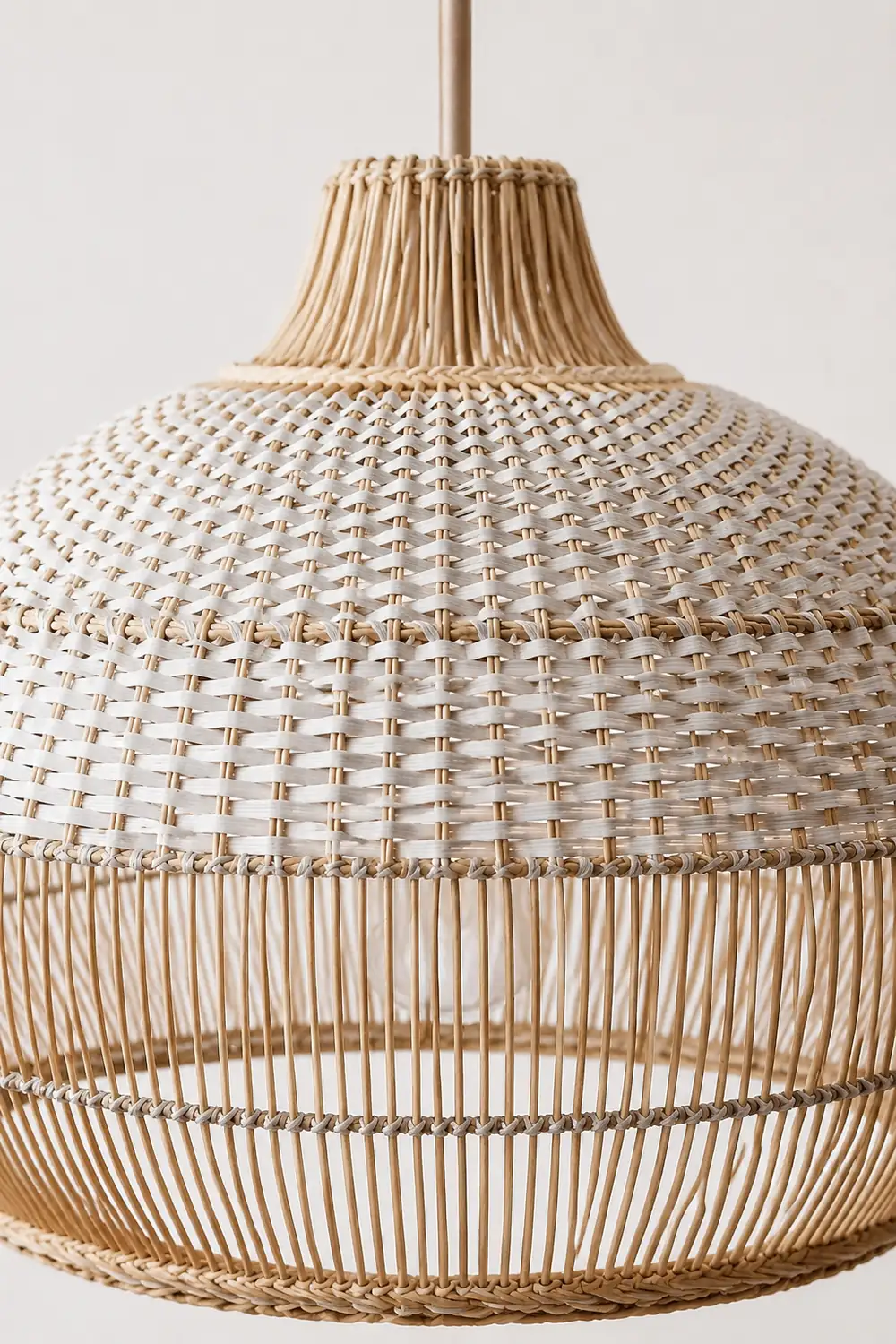 Rattan Kitchen Island Pendant Lighting Wicker Lamp Shade - Lumpaz