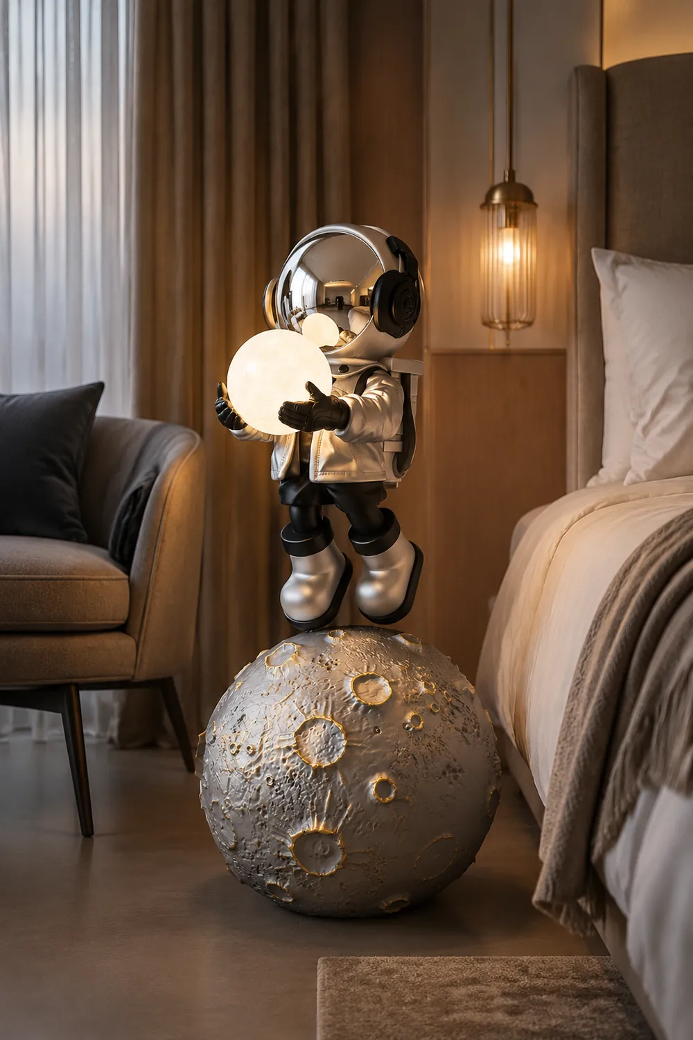 Diver Astronaut Built-in Battery Floor Lamp - Lumpaz