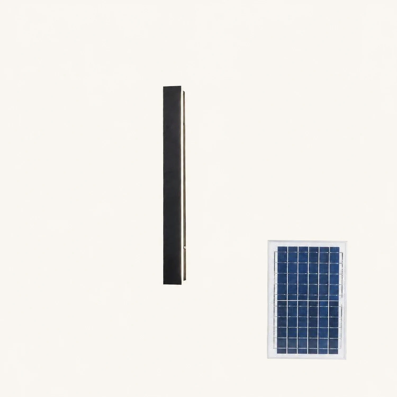 Long Strip Outdoor Sconce Solar Power - Lumpaz