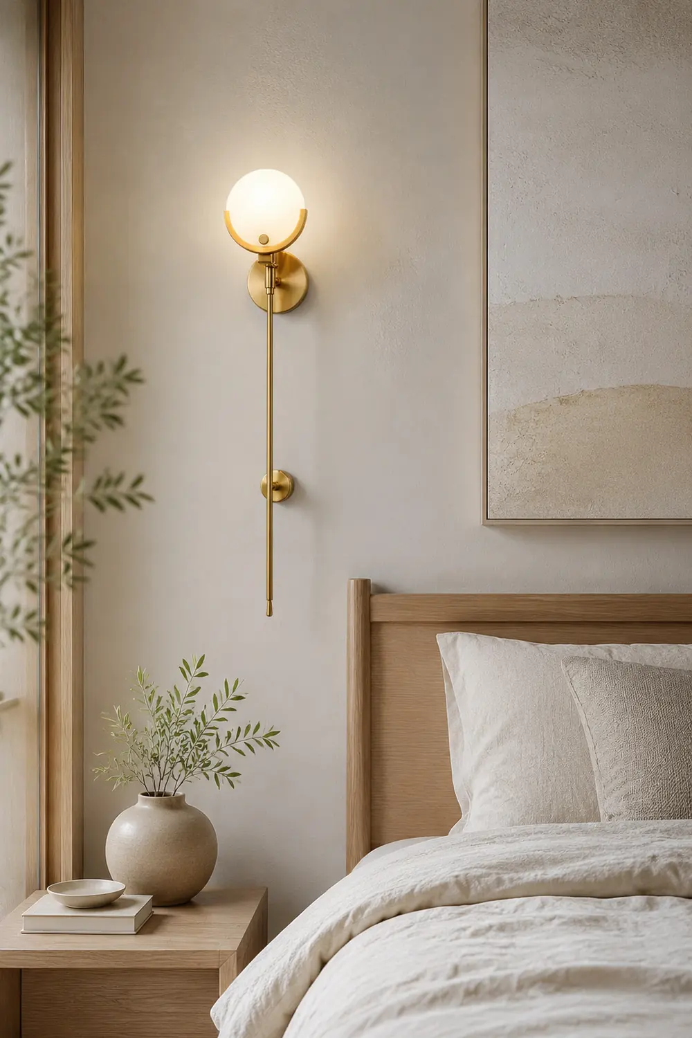 Ava Brass Wall Lamp - Lumpaz