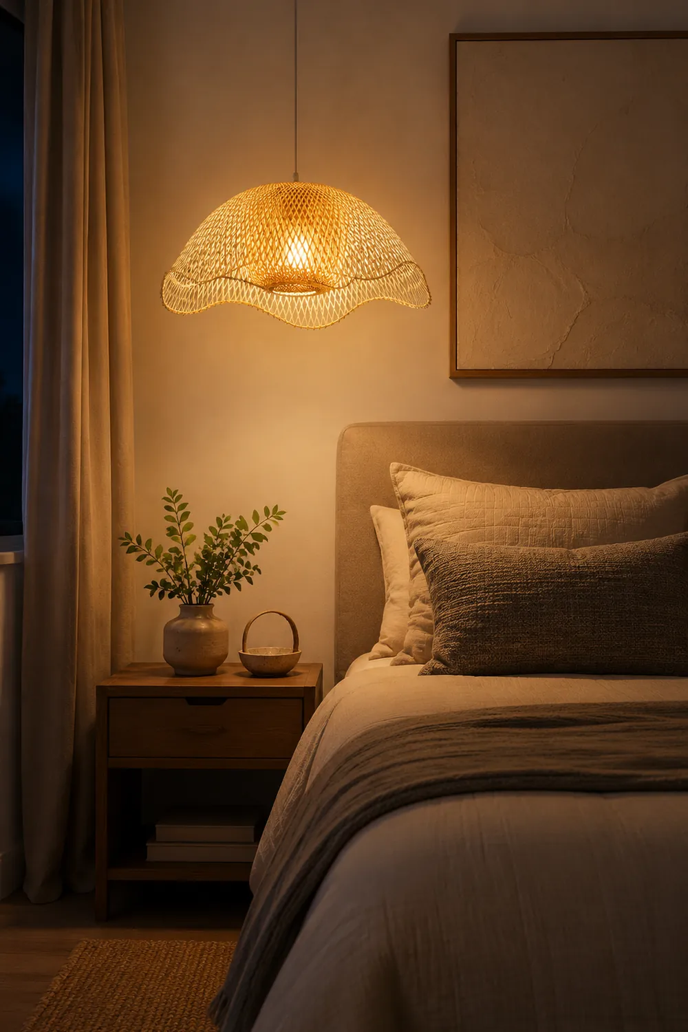 Bamboo Woven Hanging Lighting - Lumpaz