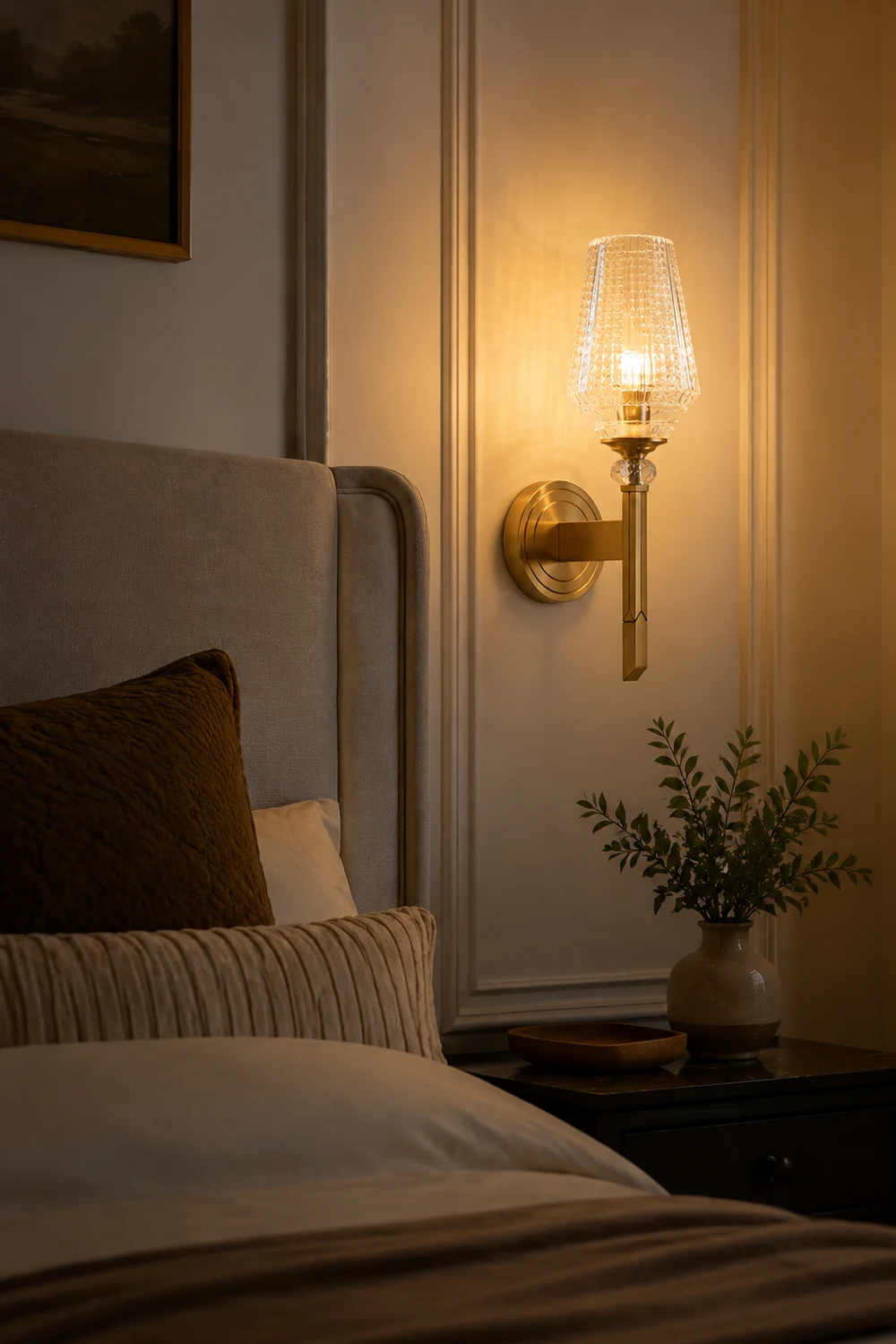 Devora Brass Wall Lamp - Lumpaz