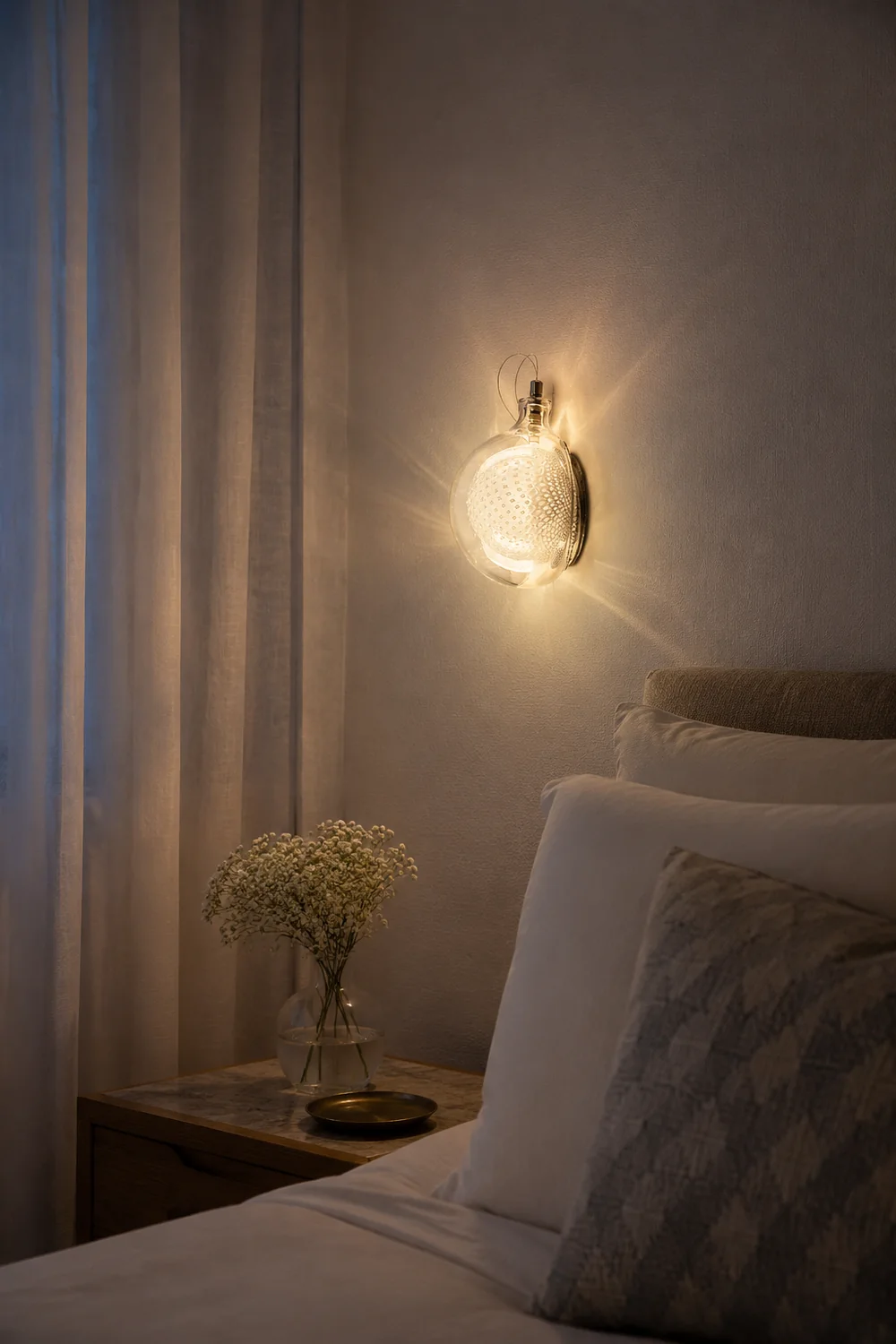 Mesh Glass  Wall Lamp - Lumpaz