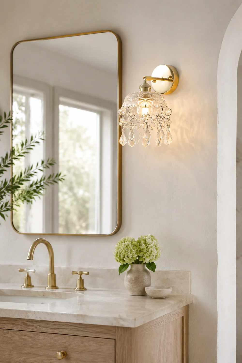 French Crystal Tassel Wall Light - Lumpaz
