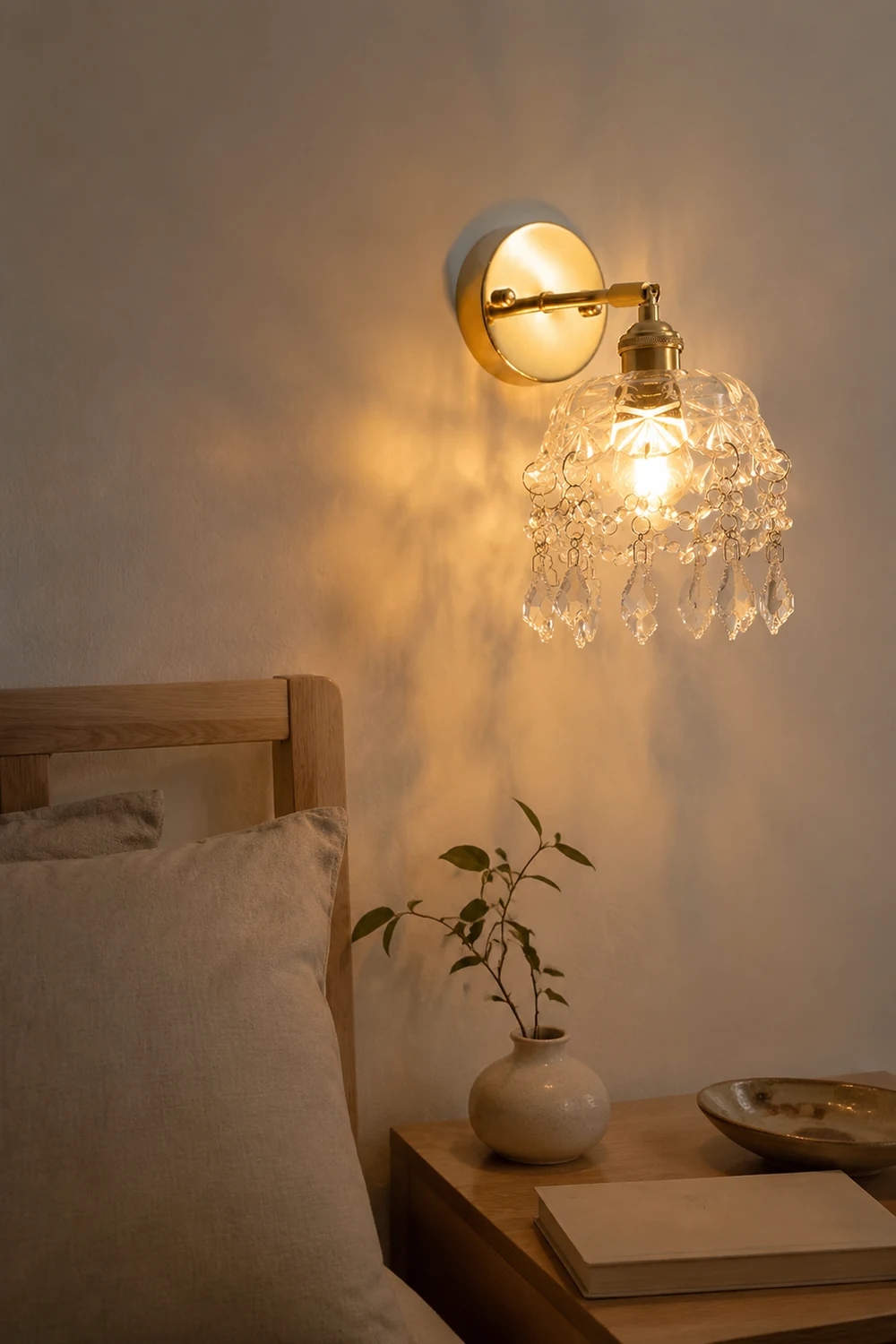 French Crystal Tassel Wall Light - Lumpaz