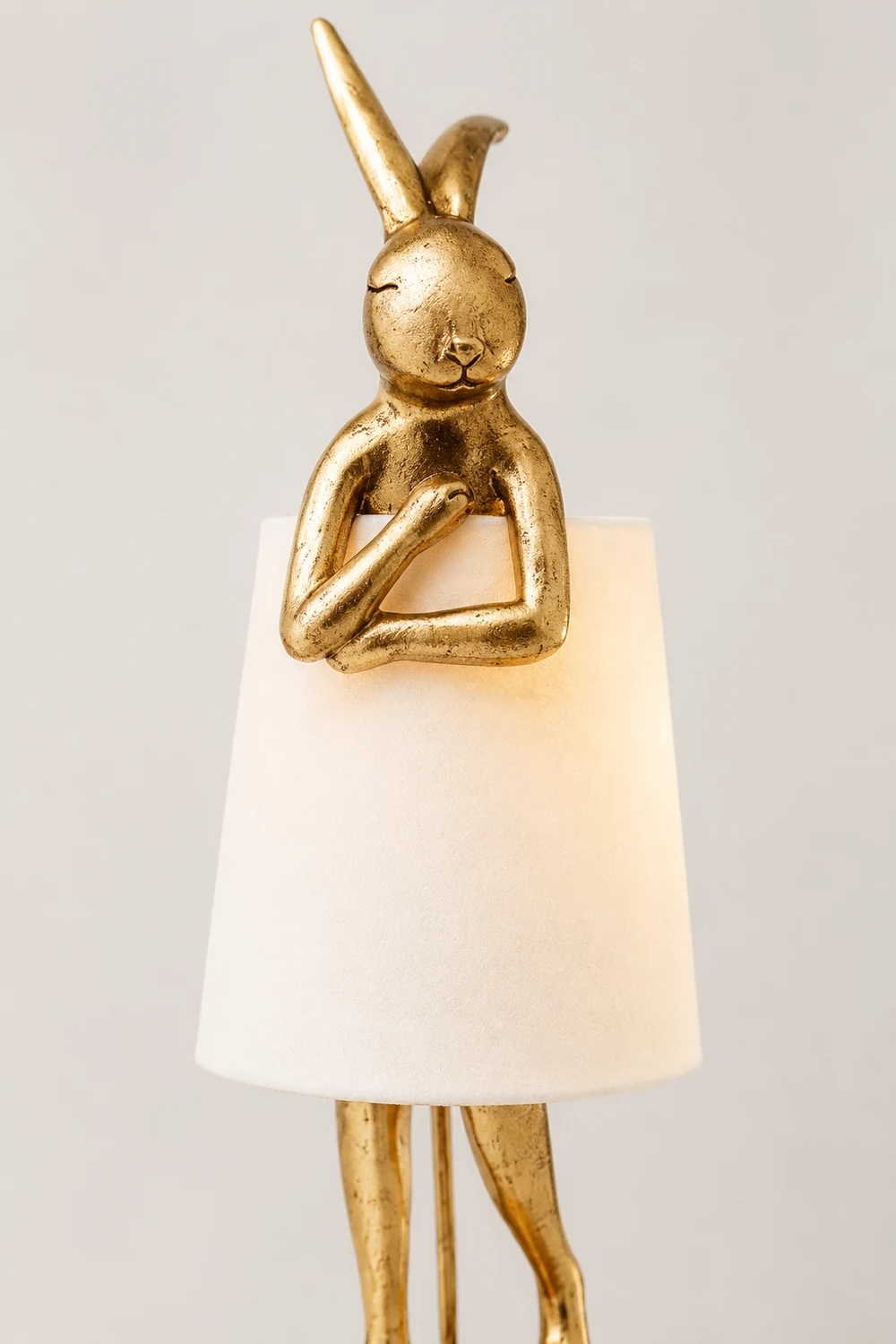 Alice Tischlampe Rabbit Ballet, Weiß/Gold - Lumpaz