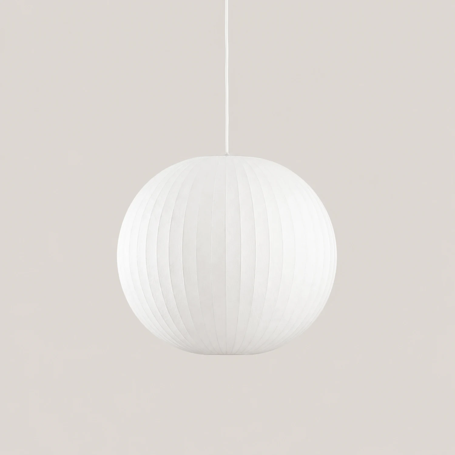 Nordic White Lantern Saucer Pendant Light For Living Room - Lumpaz