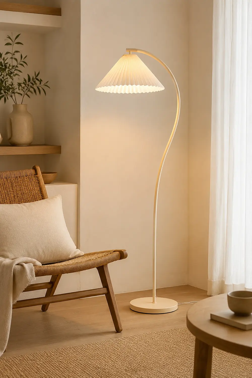 Crescini Pleated Floor Lamp - Lumpaz