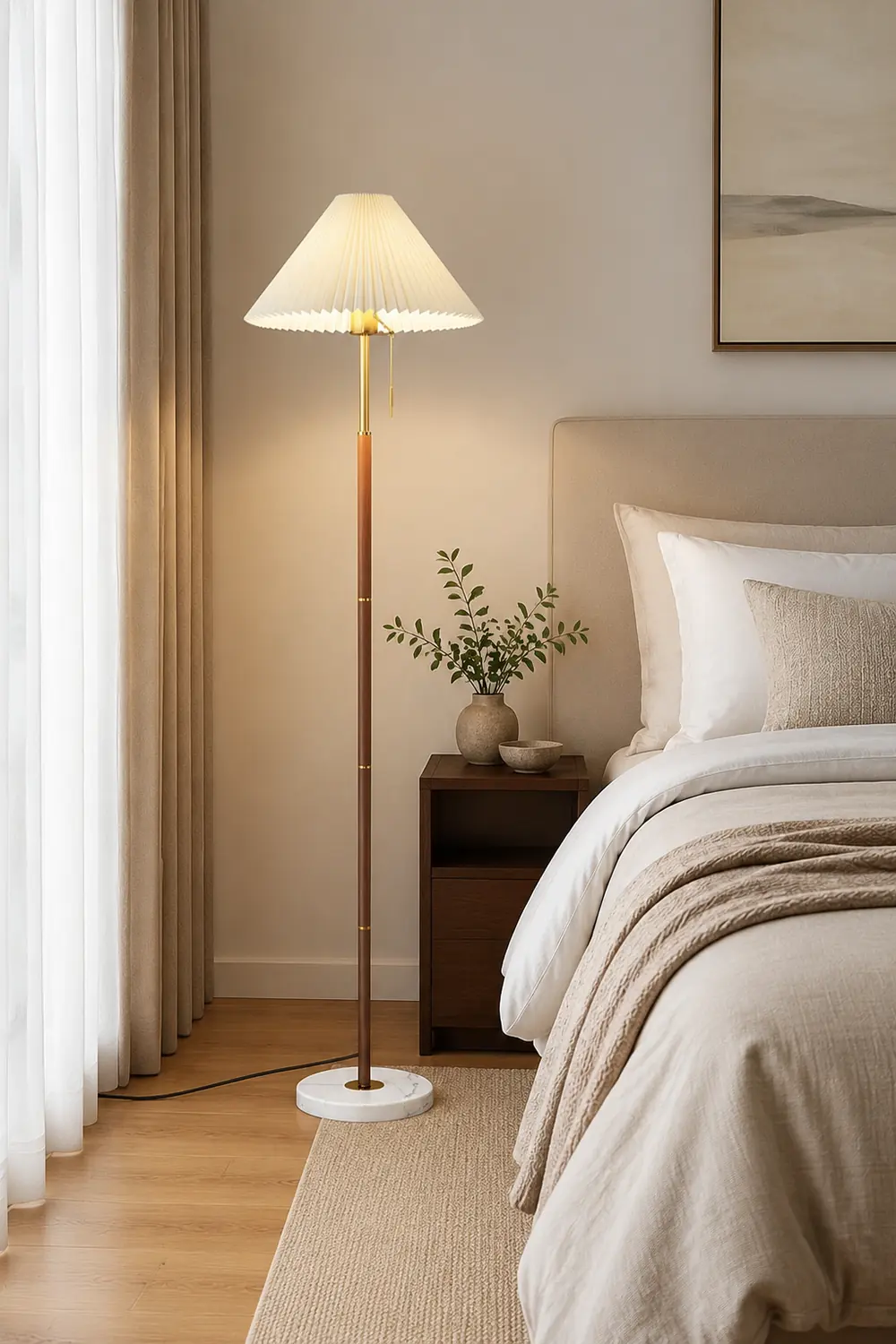 Vintage Pleated Floor Lamp - Lumpaz