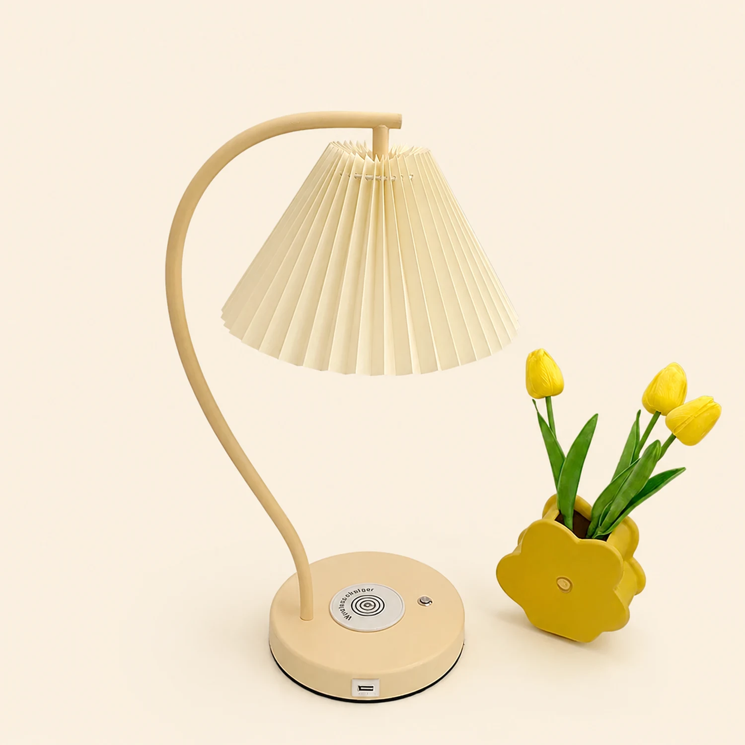 Ozawa Nordlux LED Tischlampe Weiß/Gelb Schlafzimmer/Arbeitszimmer - Lumpaz