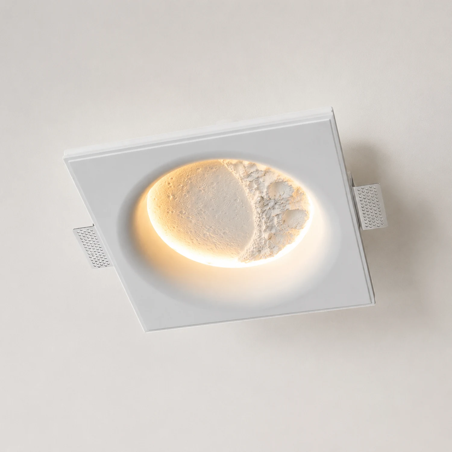 Gypsum Moon Wall Lamp - Lumpaz