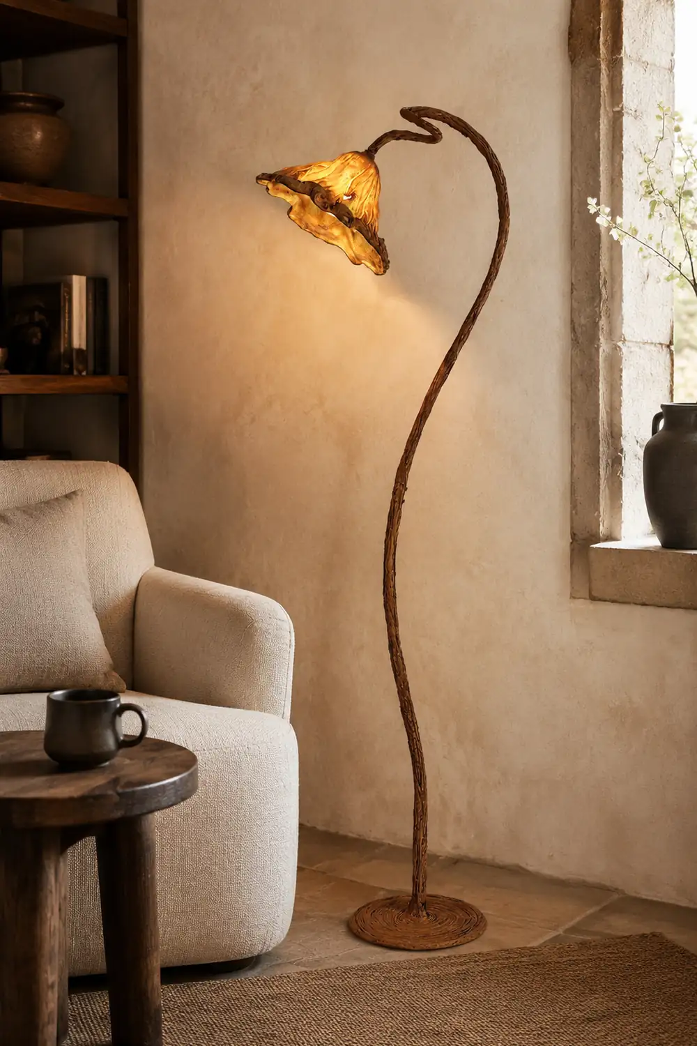 Artistic Lotus Leaf Floor Lamp - Lumpaz