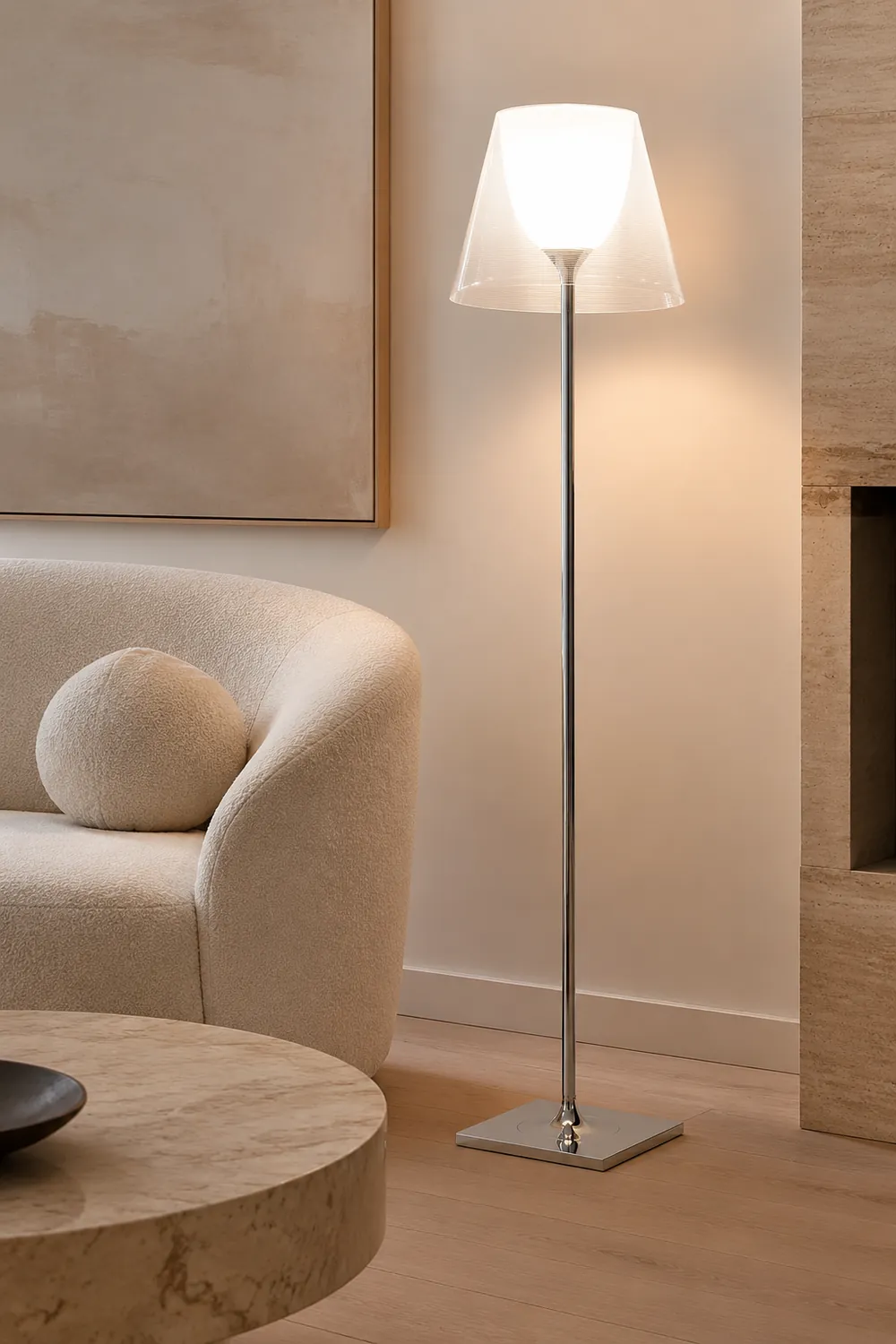 Chrome Prism Floor Lamp - Lumpaz