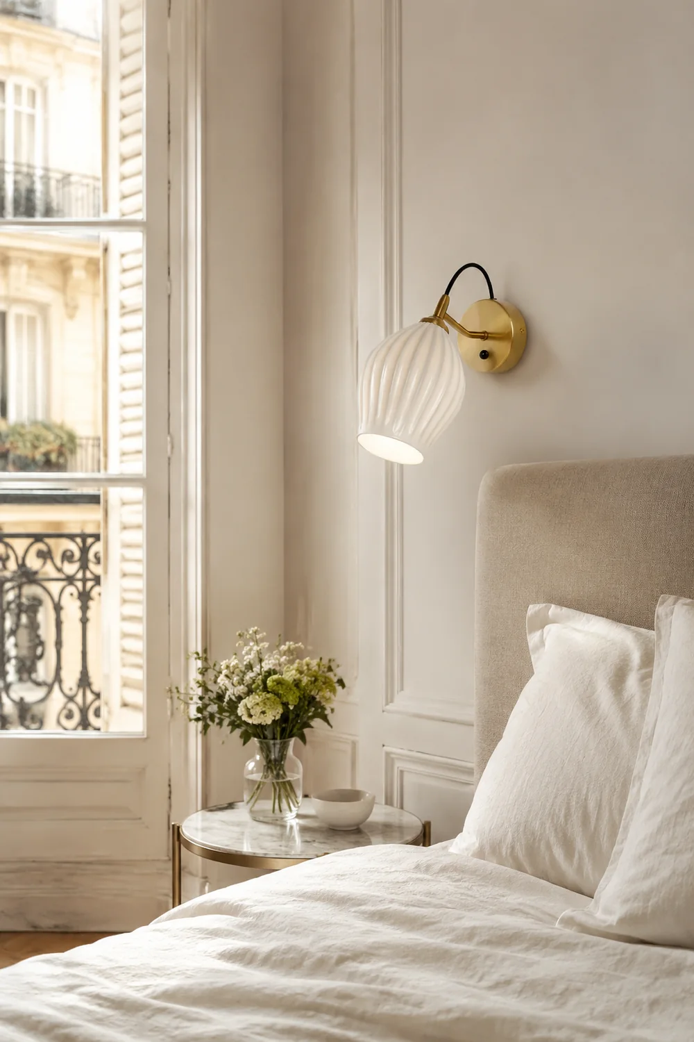 Ceramic Ribbed Wall light - Lumpaz