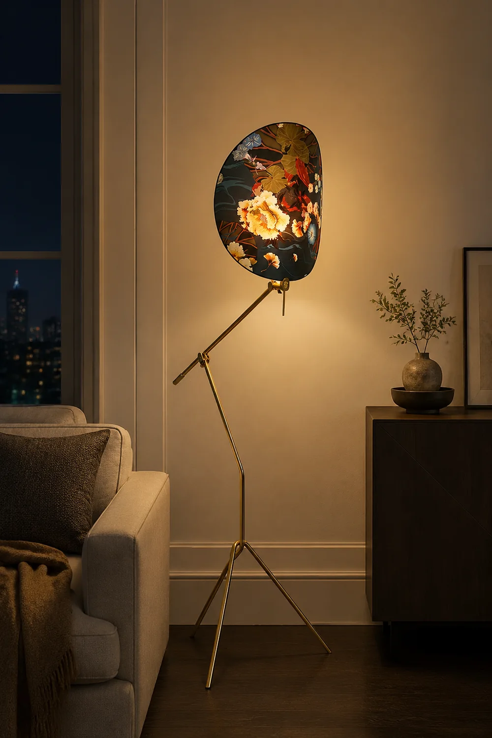 Floral Nocturne Floor Lamp - Lumpaz