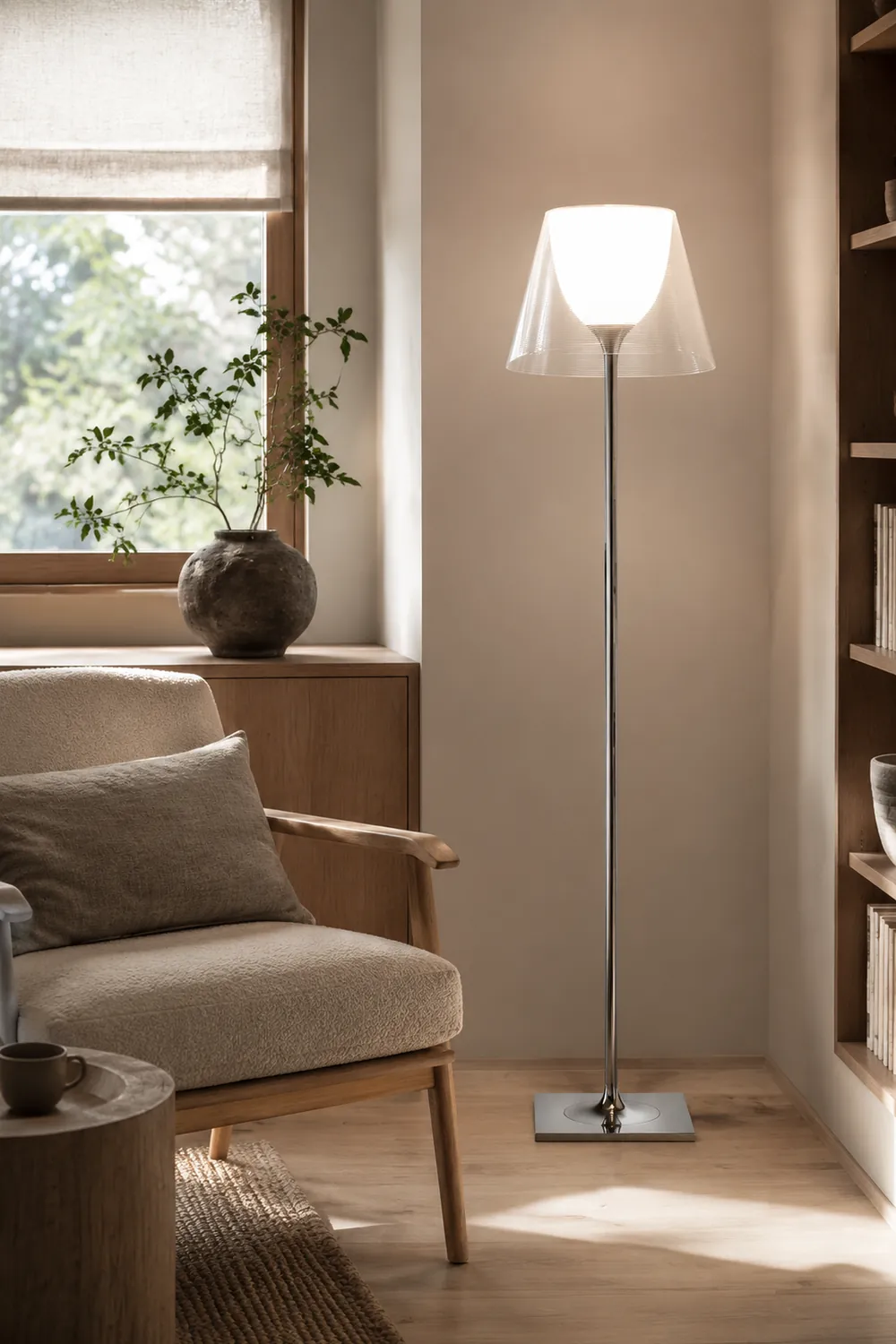Chrome Prism Floor Lamp - Lumpaz