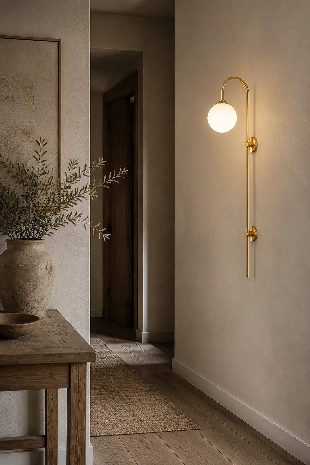 Globe Brass Wall Sconce - Lumpaz