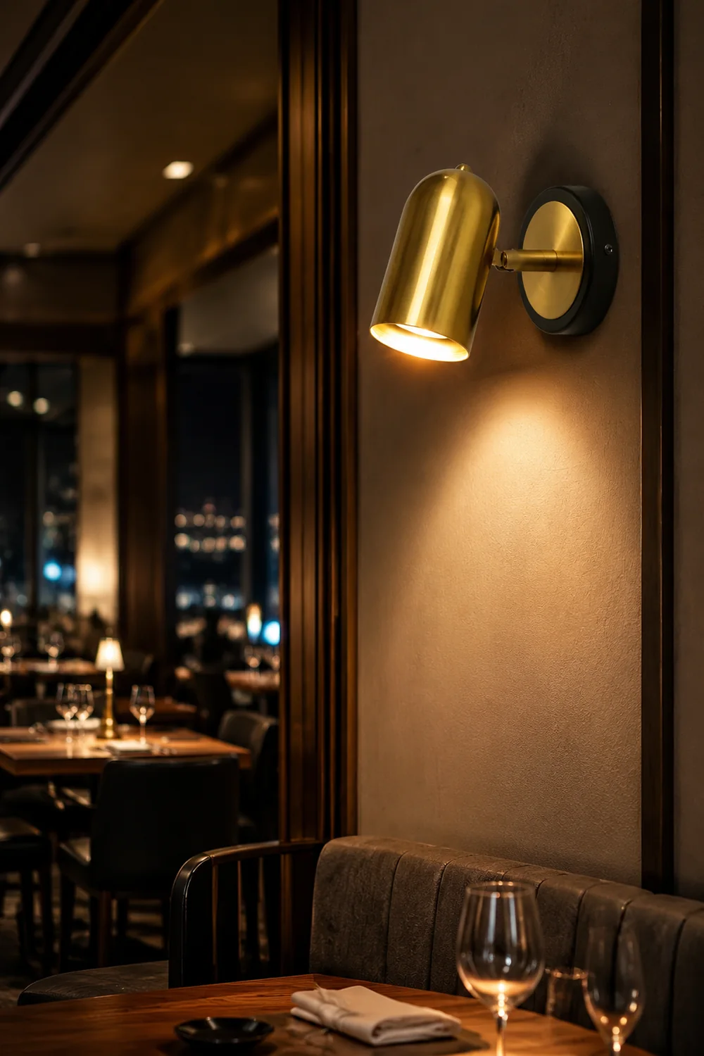 Leonardo Gold Wall Lamp - Lumpaz