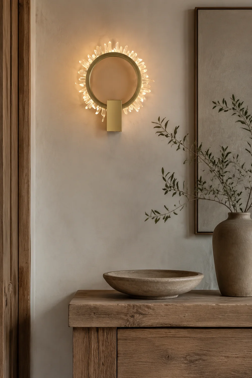 Natural Crystal Wall Lamp - Lumpaz