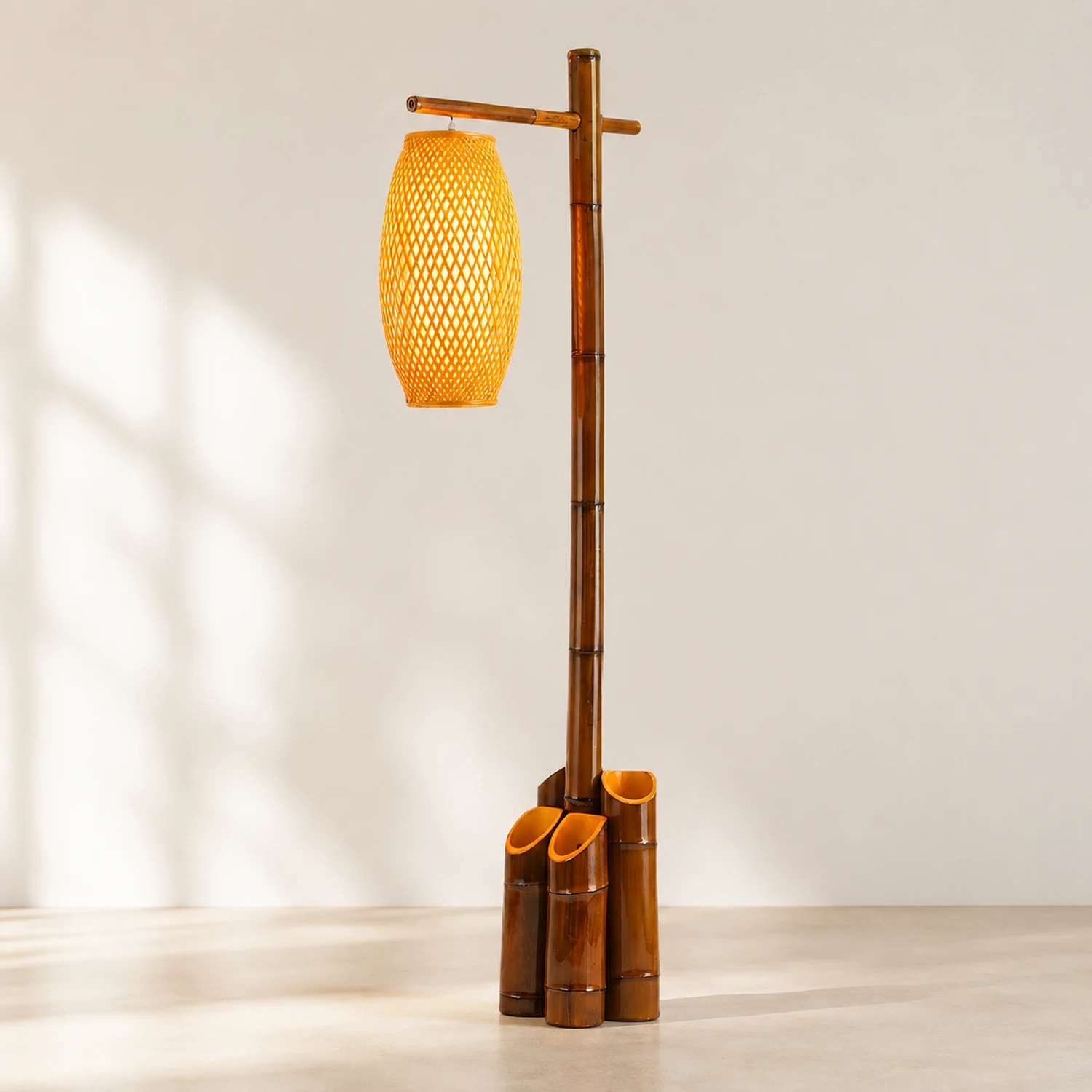 Zen Bamboo Tube Floor Lamp - Lumpaz