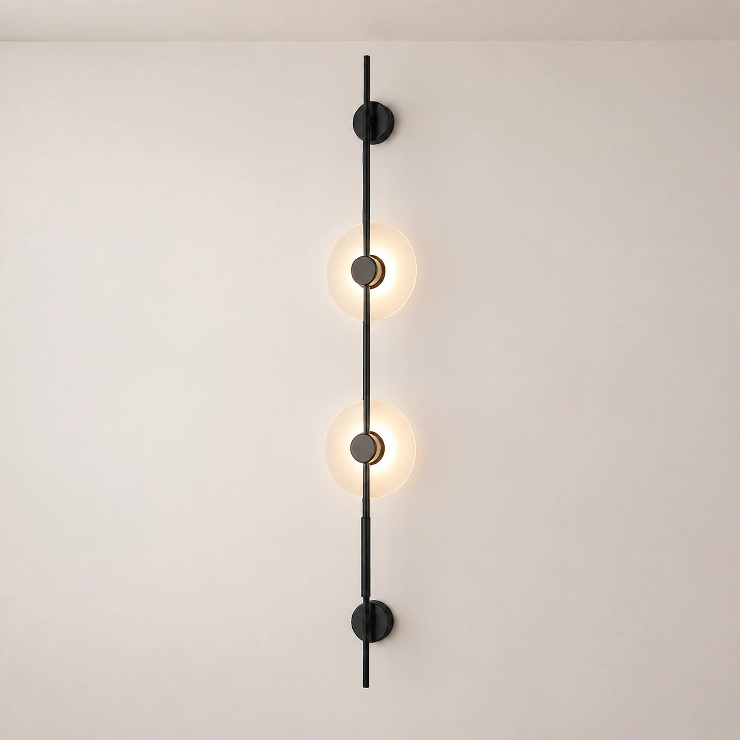 Alabaster Orb Vertical Wall Sconce - Lumpaz