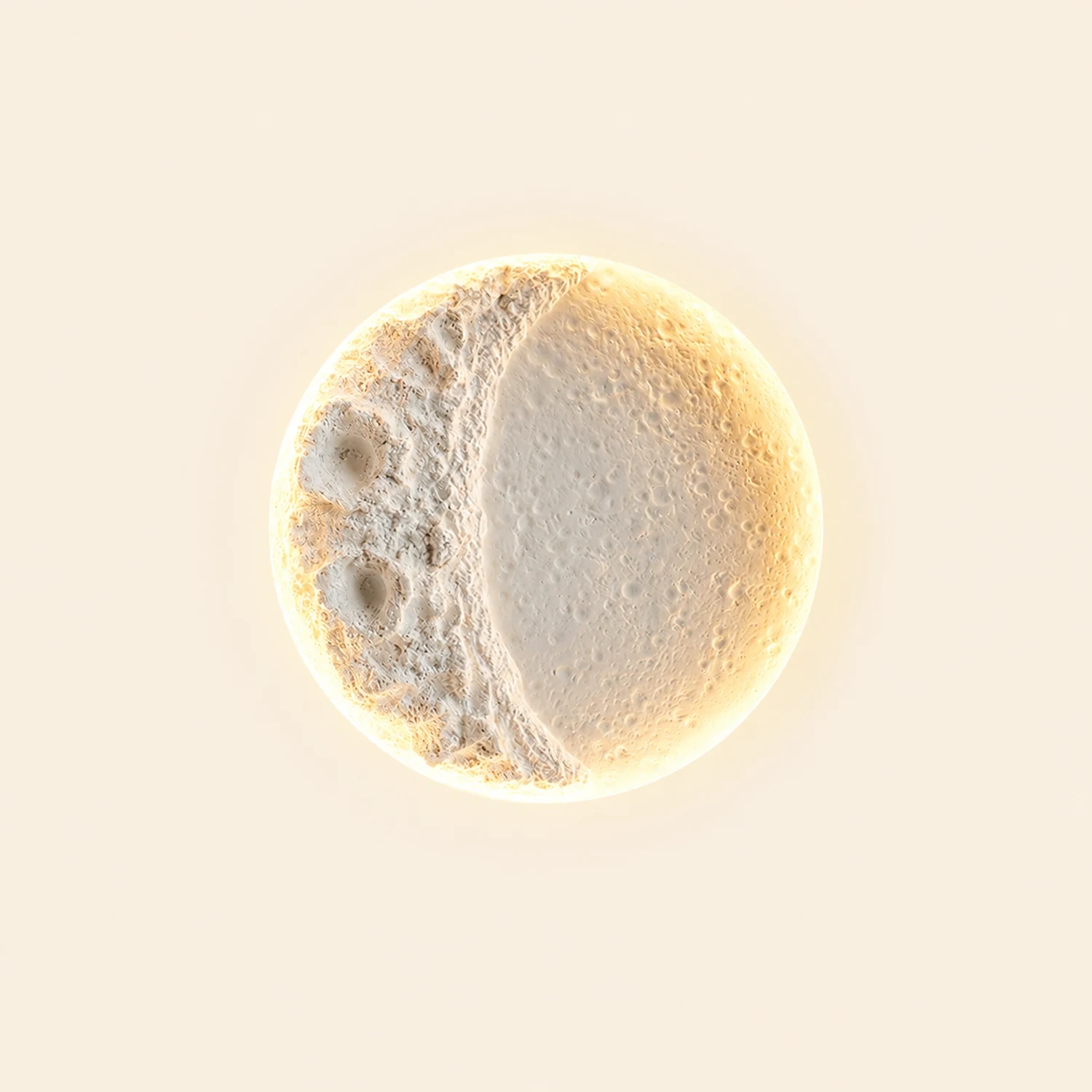 Gypsum Moon Wall Lamp - Lumpaz