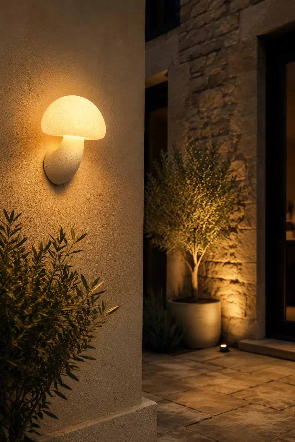 Mushroom Resin Wall Lamp - Lumpaz
