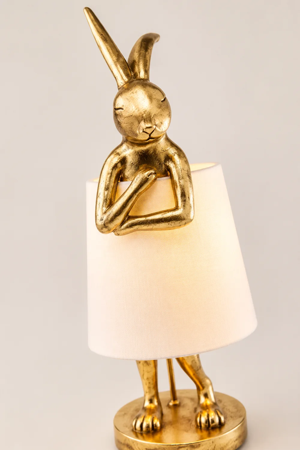 Alice Tischlampe Rabbit Ballet, Weiß/Gold - Lumpaz