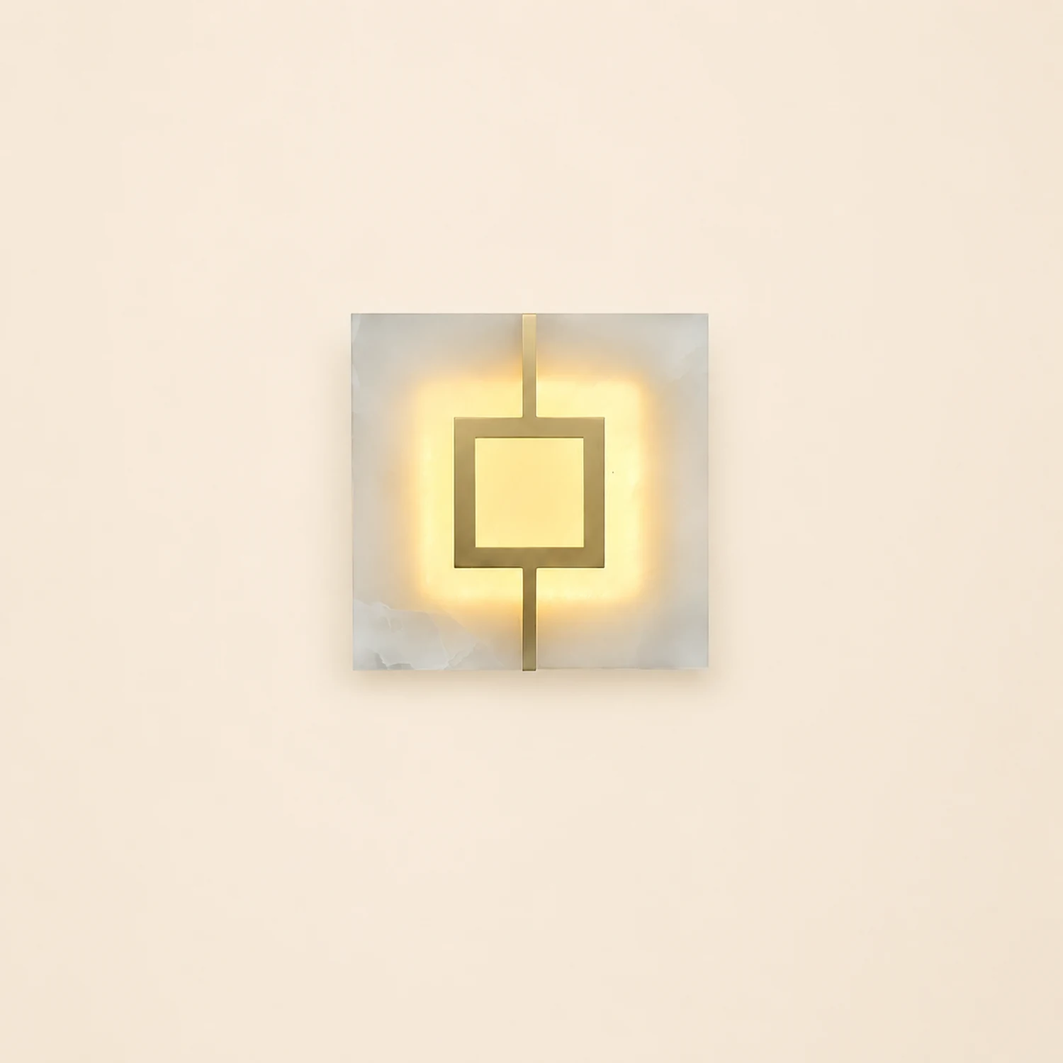 Square Marble Wall Lamp - Lumpaz