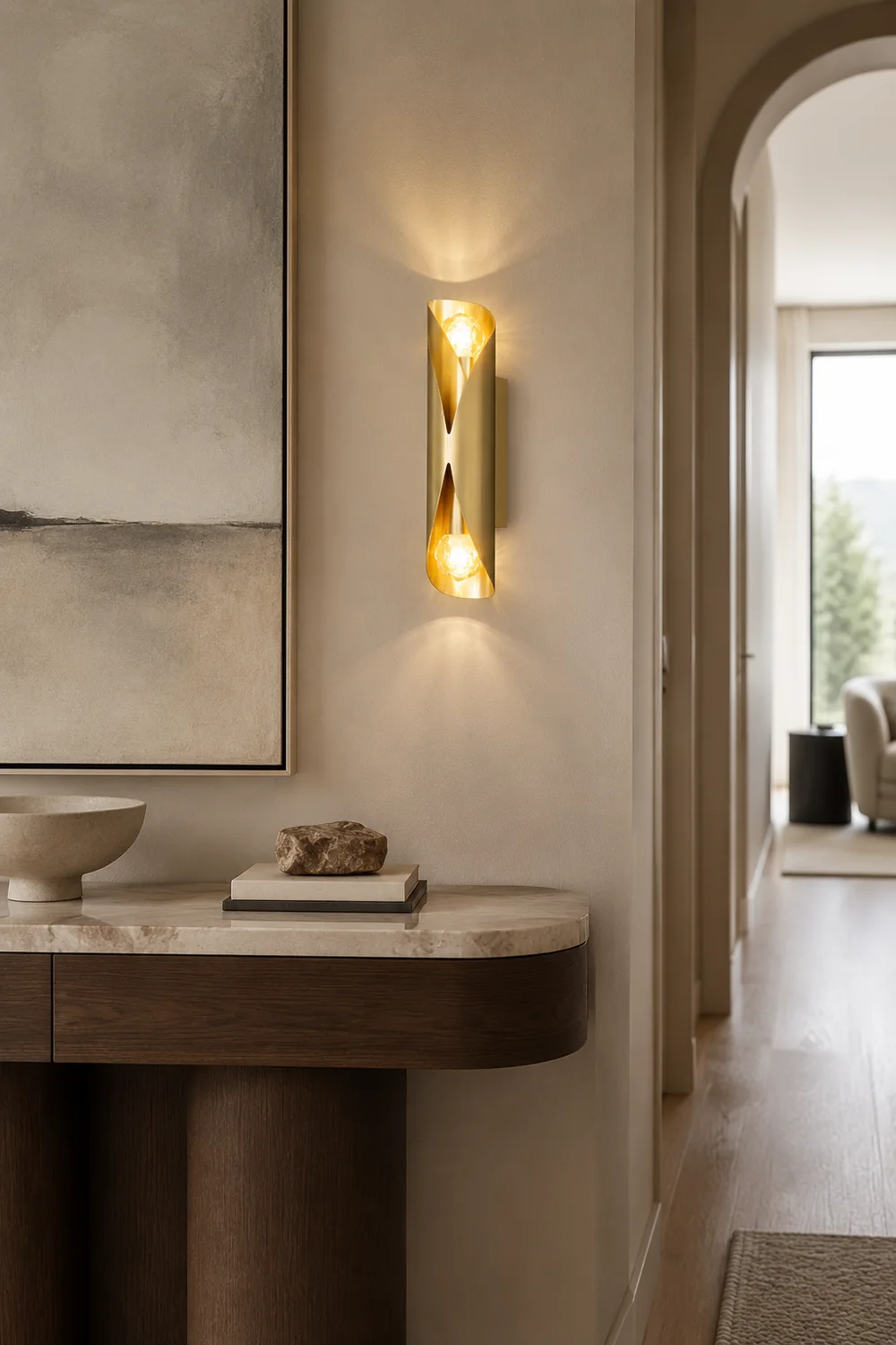 Diamonds Brass Wall Lamp - Lumpaz