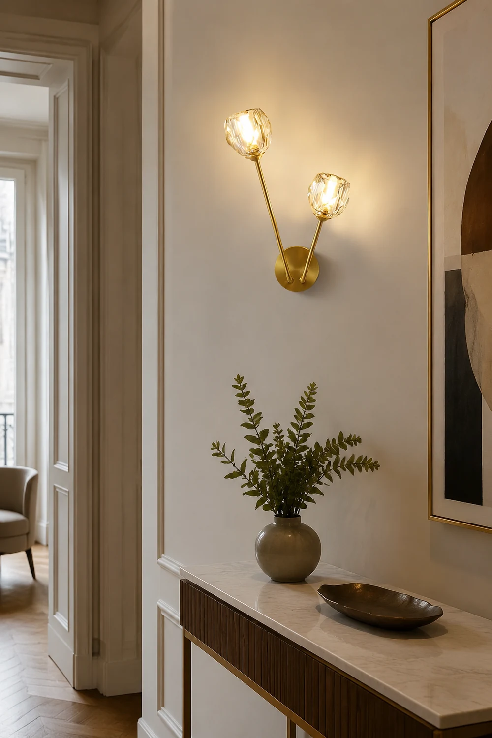 Crystal Branch Wall Light - Lumpaz